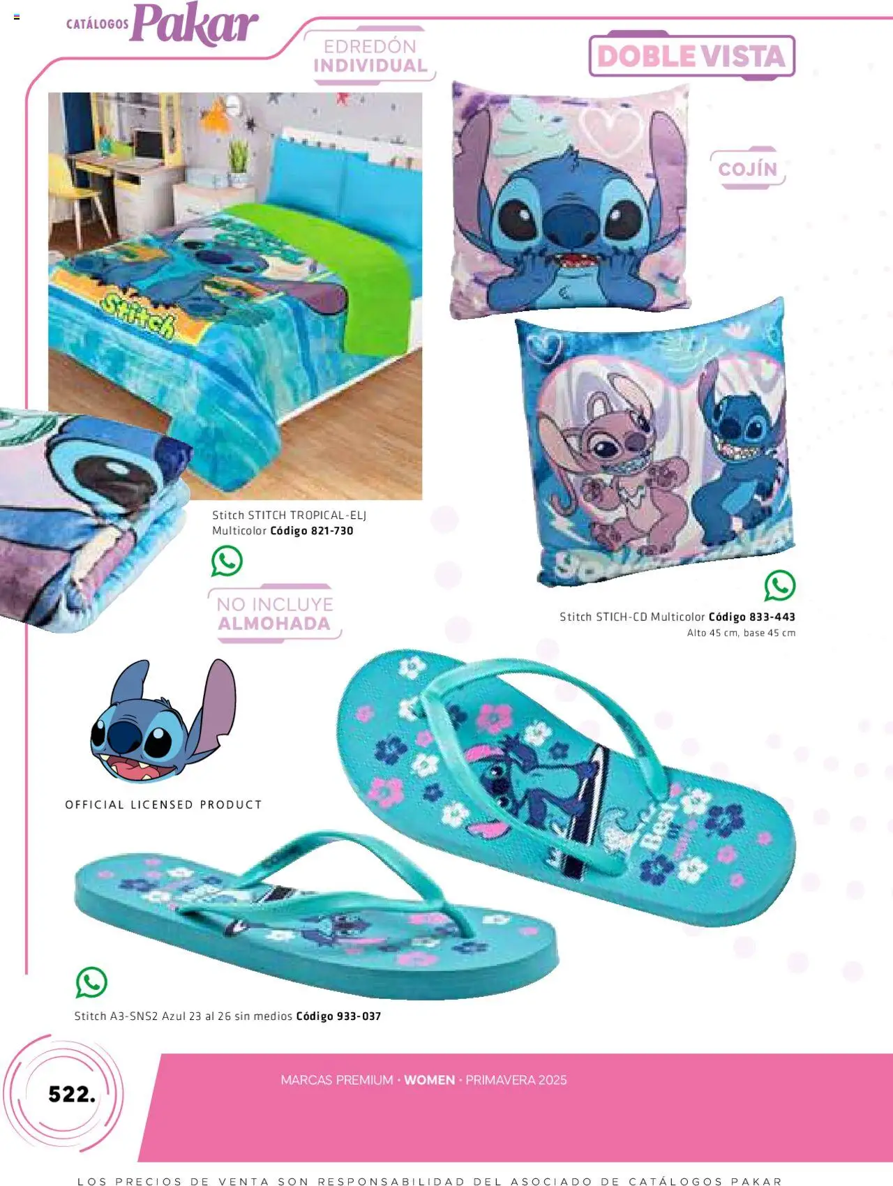 Nuevas ofertas de SC Pakar válidas en toda la República Mexicana desde el 06.03.2025. ¡Encuentra las mejores ofertas en SC Pakar catálogo Women! | Página: 522 | Productos: Almohada