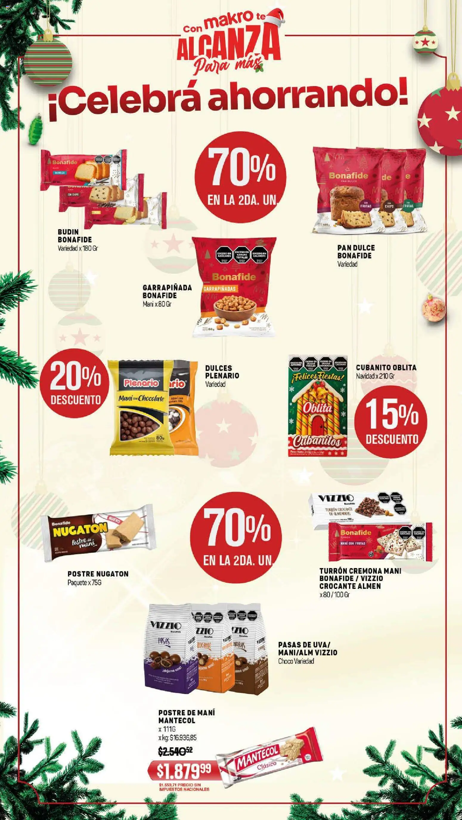 Makro ofertas │ válido desde el 04.12.2025 | Página: 2 | Productos: Budín, Mani, Pan, Té