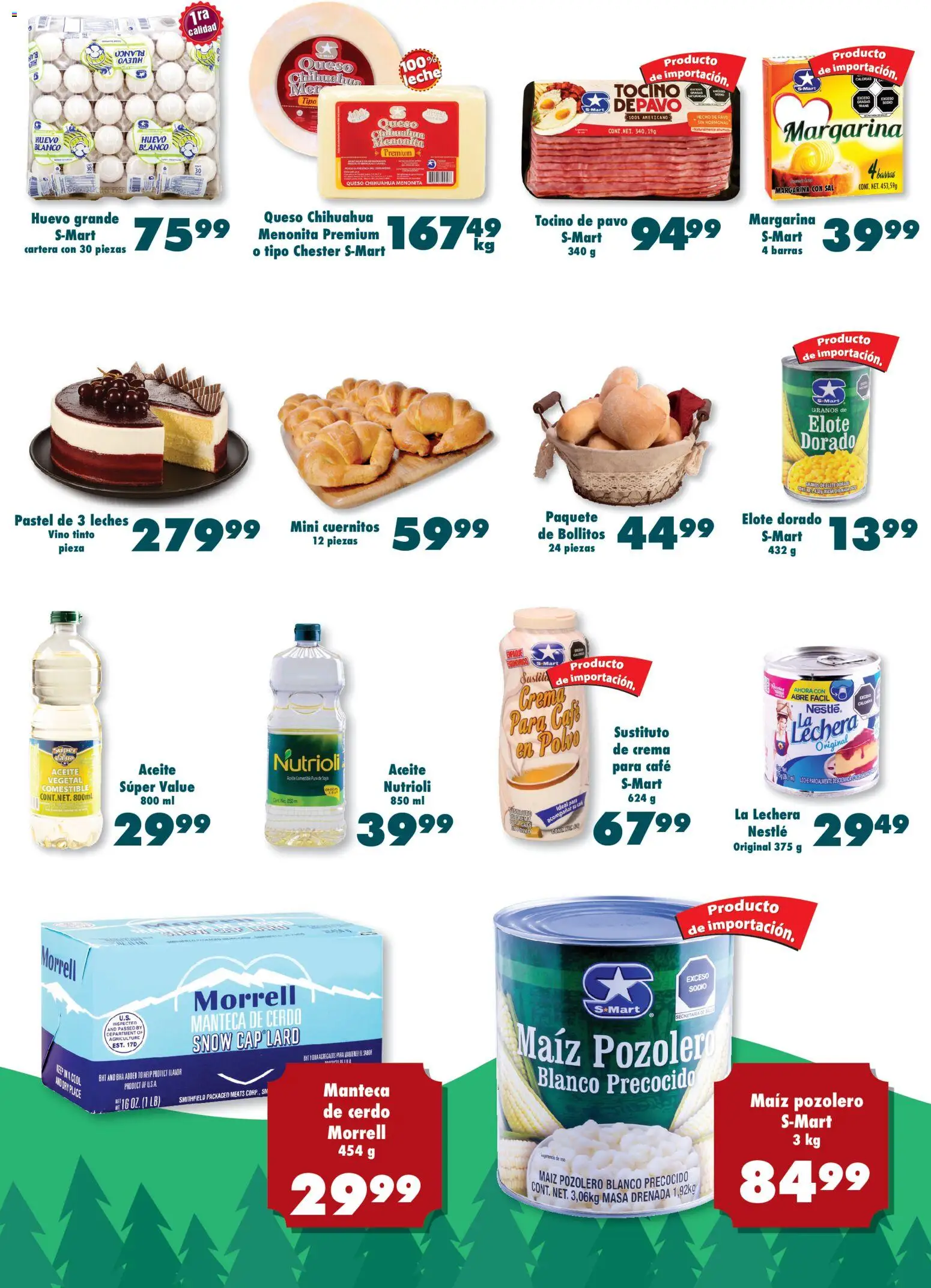 Nuevas ofertas de S-Mart válidas en toda la República Mexicana desde el 09.12.2025. ¡Encuentra las mejores ofertas en S-Mart folleto Juárez! | Página: 5 | Productos: Tocino, Crema, Vino, Polvo