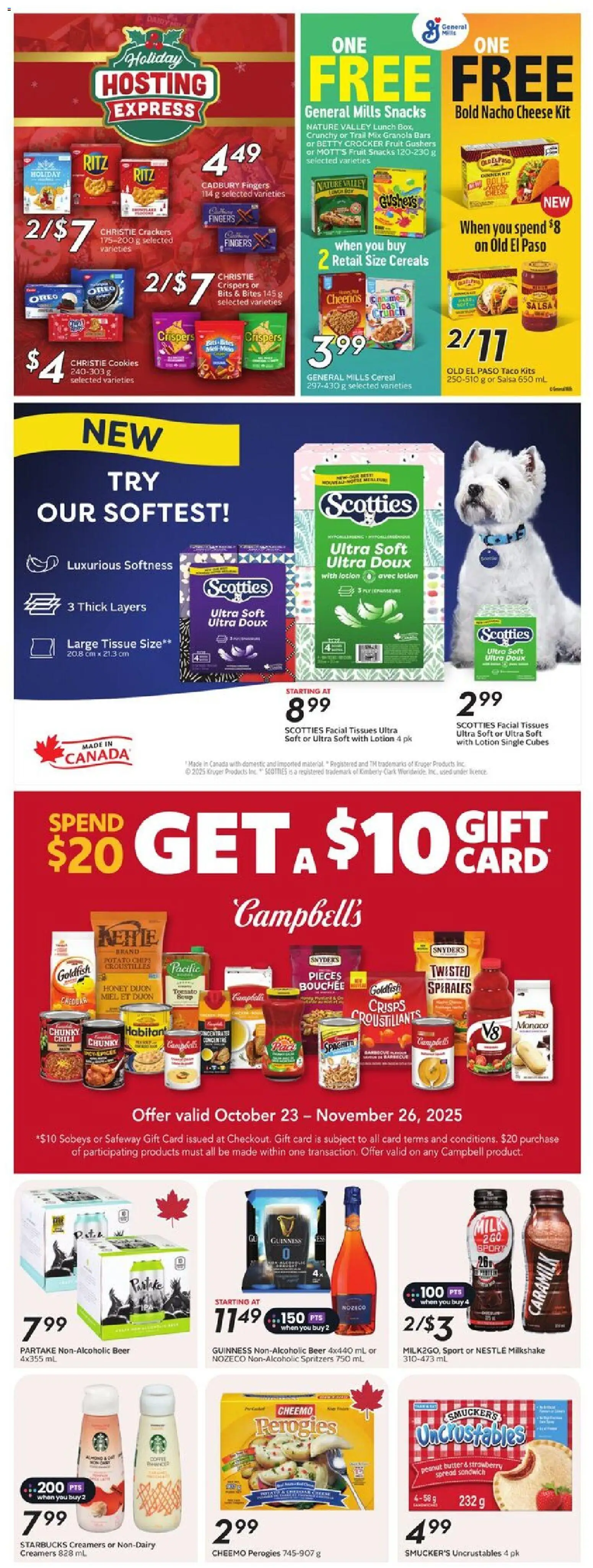 Safeway flyer valid from 13.11.2025 | Page: 22 | Products: Cereals, Chips, Cheese, Beer