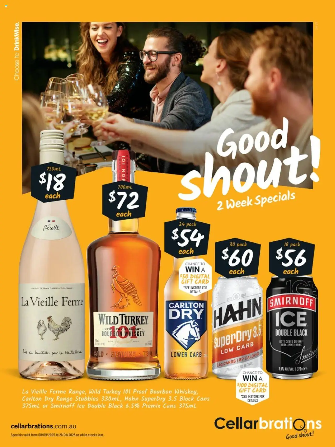 Cellarbrations catalogue - valid from 08.09.2025 | Page: 1 | Products: Bourbon, Turkey, Digital