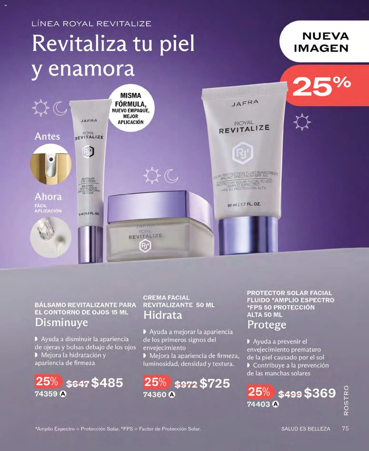 Nuevas ofertas de JAFRA válidas en toda la República Mexicana desde el 01.02.2026. ¡Encuentra las mejores ofertas en JAFRA catálogo ! | Página: 75 | Productos: Contorno de ojos, Crema, Bálsamo, Protector solar