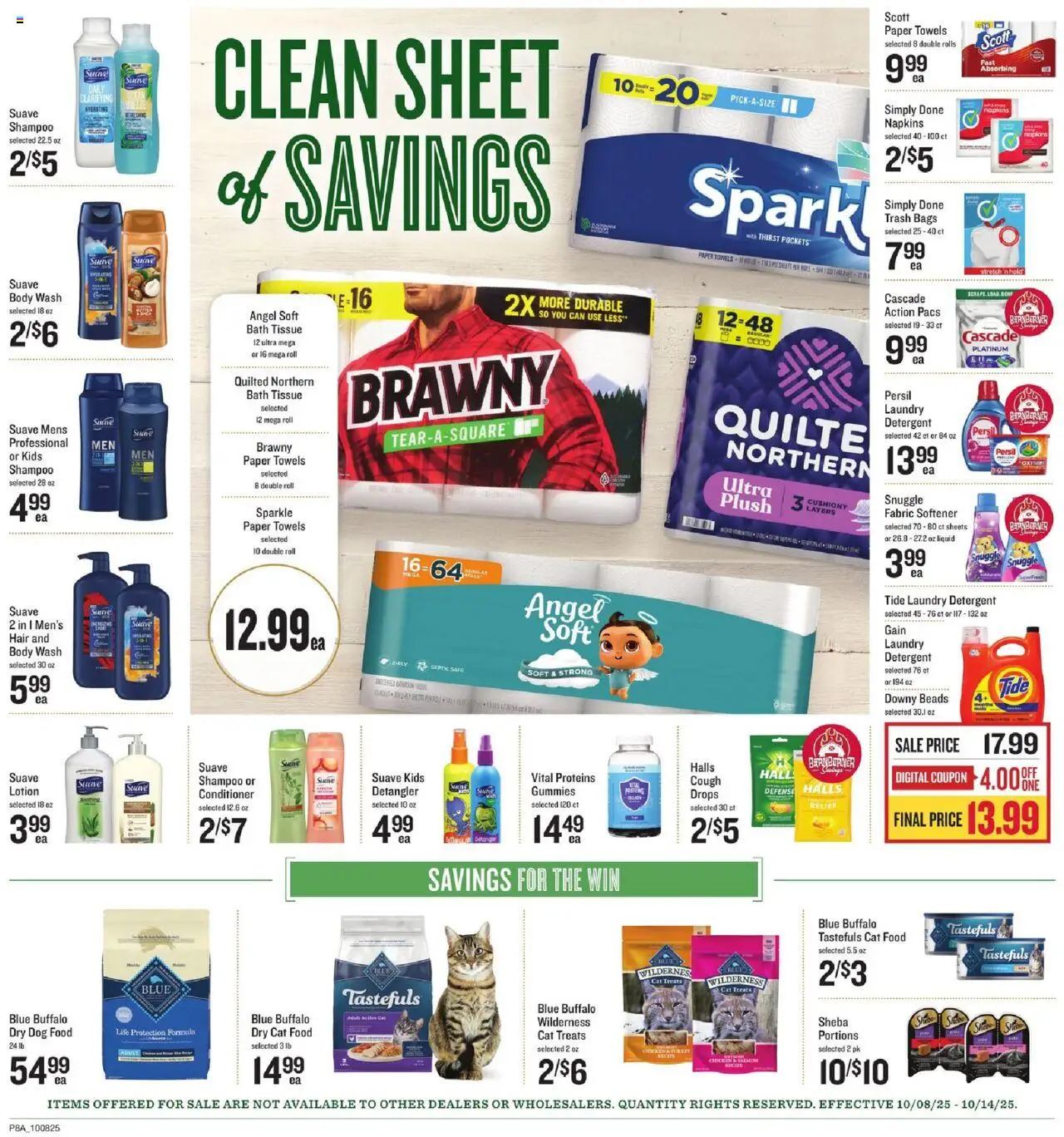 Lowes Foods Weekly Ad - NC - valid from 08.10.2025 | Page: 12 | Products: Safe, Dog Food, Shampoo, Detergent