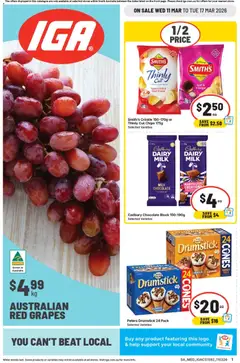 Preview of IGA catalogue SA  - valid from 11.03.2026