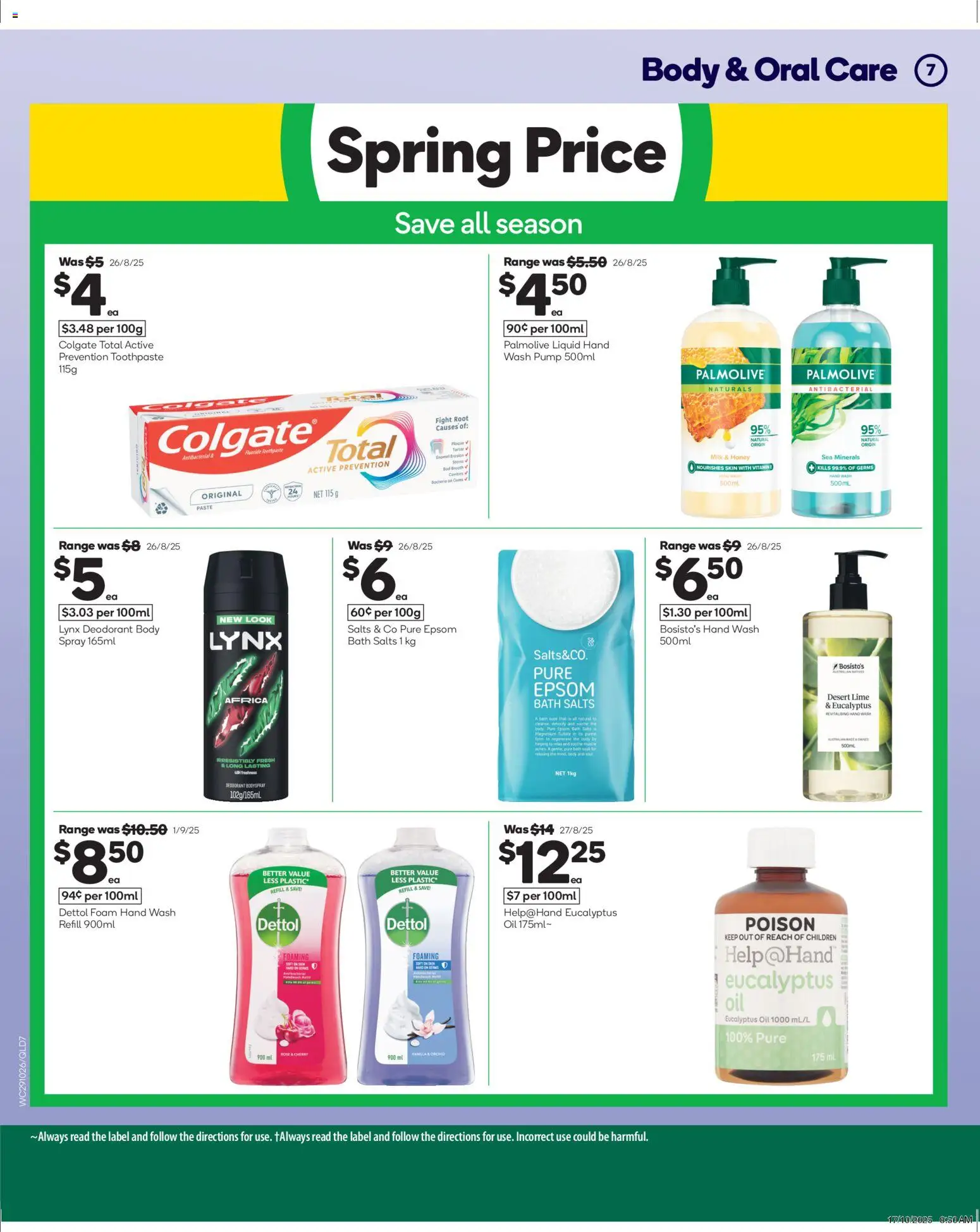 Woolworths catalogue - valid from 29.10.2025 | Page: 8 | Products: Milk, Oil, Lime, Hand wash