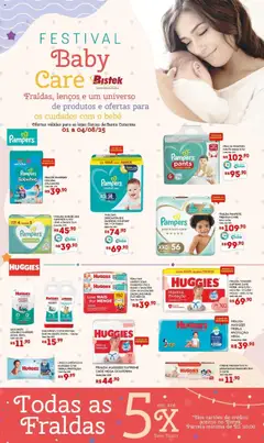 Bistek Supermercados - Ofertas Festival Baby Care - Pré-Visualização do folheto da loja Bistek Supermercados, válido de 01.08.2025