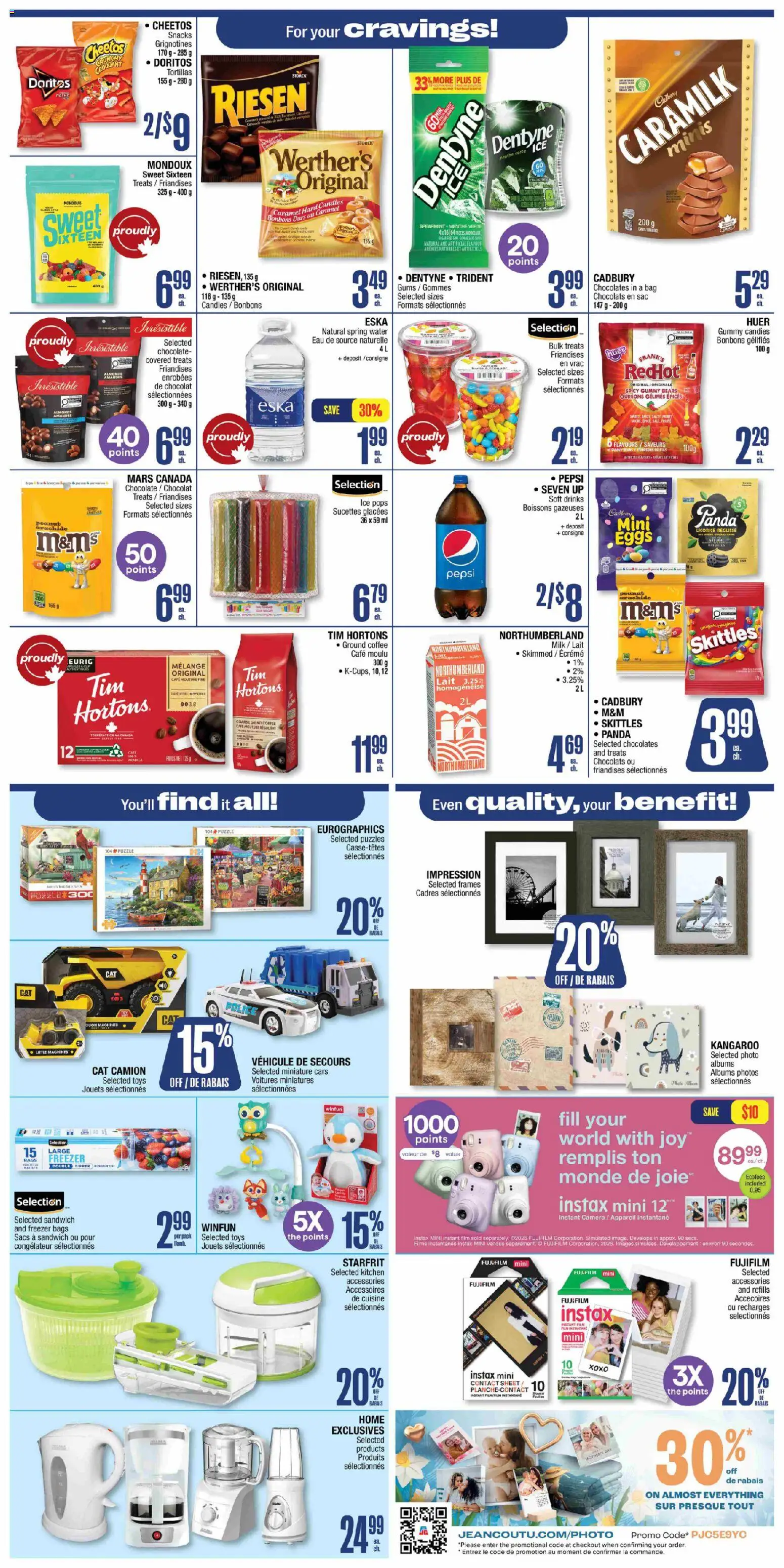 Jean Coutu flyer valid from 30.04.2026 | Page: 8 | Products: Bag, Freezer, Milk, Coffee