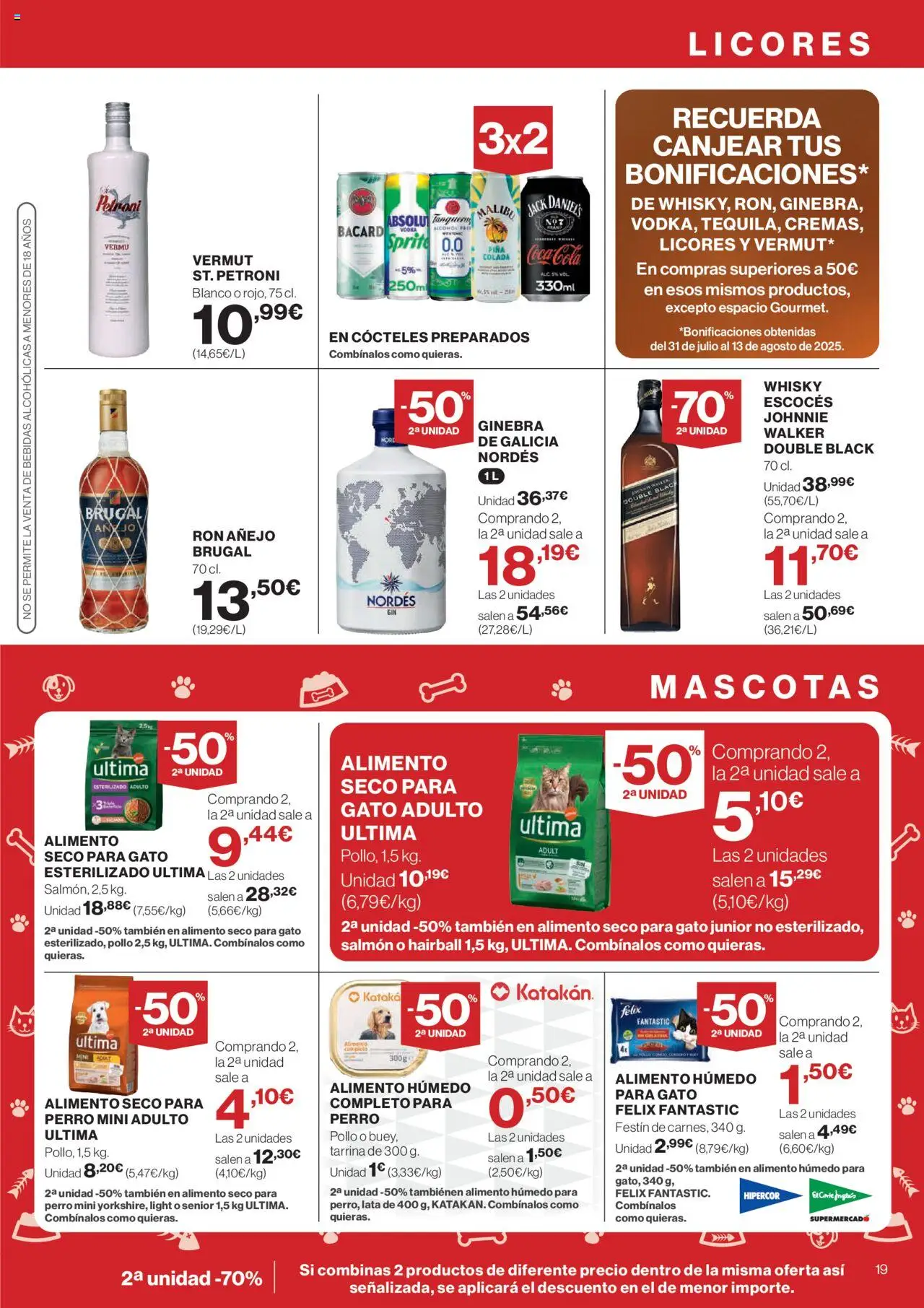 Nuevas ofertas de El Corte Inglés válidas en toda la República Mexicana desde el 14.08.2025. ¡Encuentra las mejores ofertas en El Corte Inglés - Catálogo Nuestros Mejores Precios! | Página: 21 | Productos: Pollo, Ginebra, Whisky