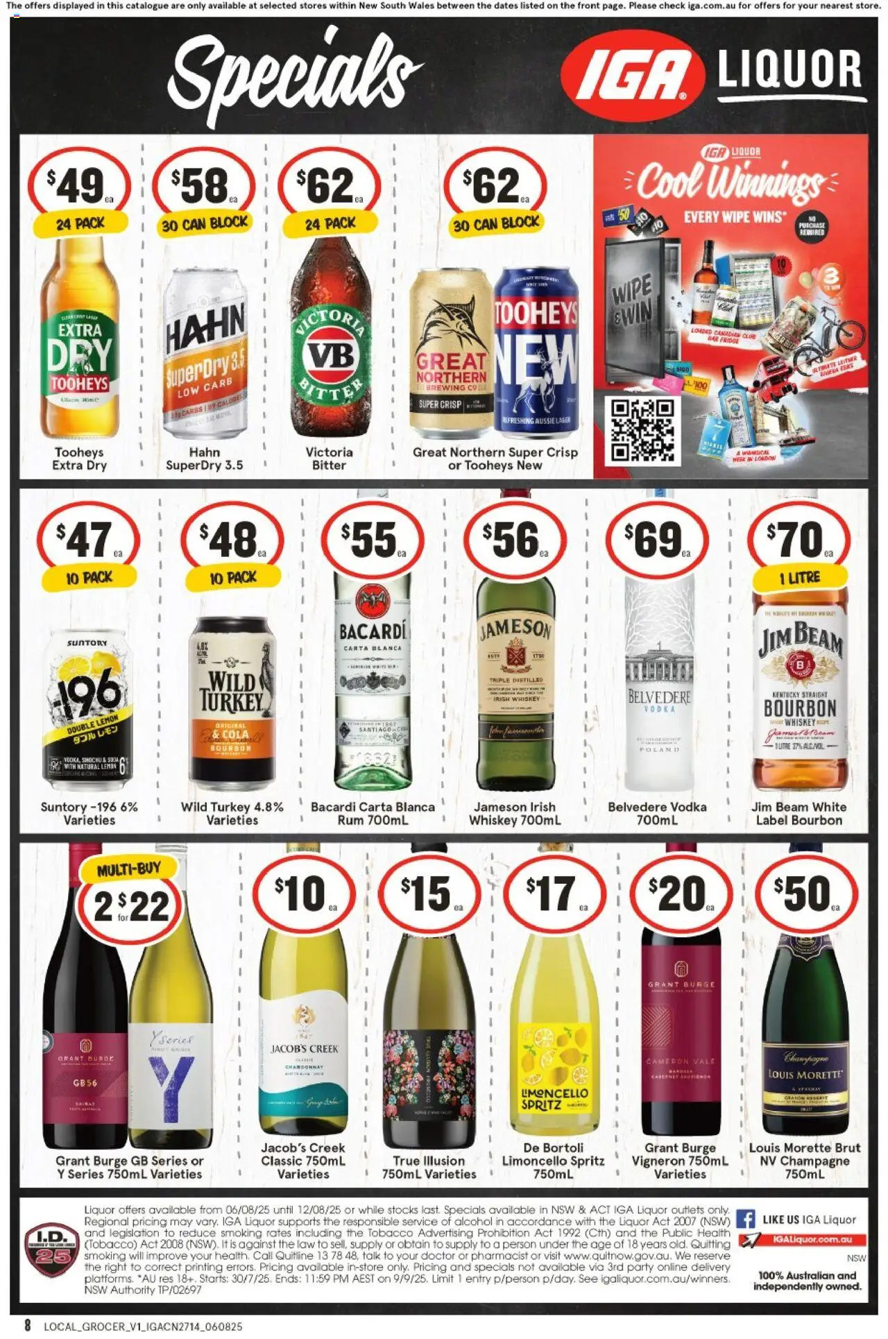 IGA catalogue - valid from 06.08.2025 | Page: 8 | Products: Toothpaste, Sauce, Tuna, Tablets