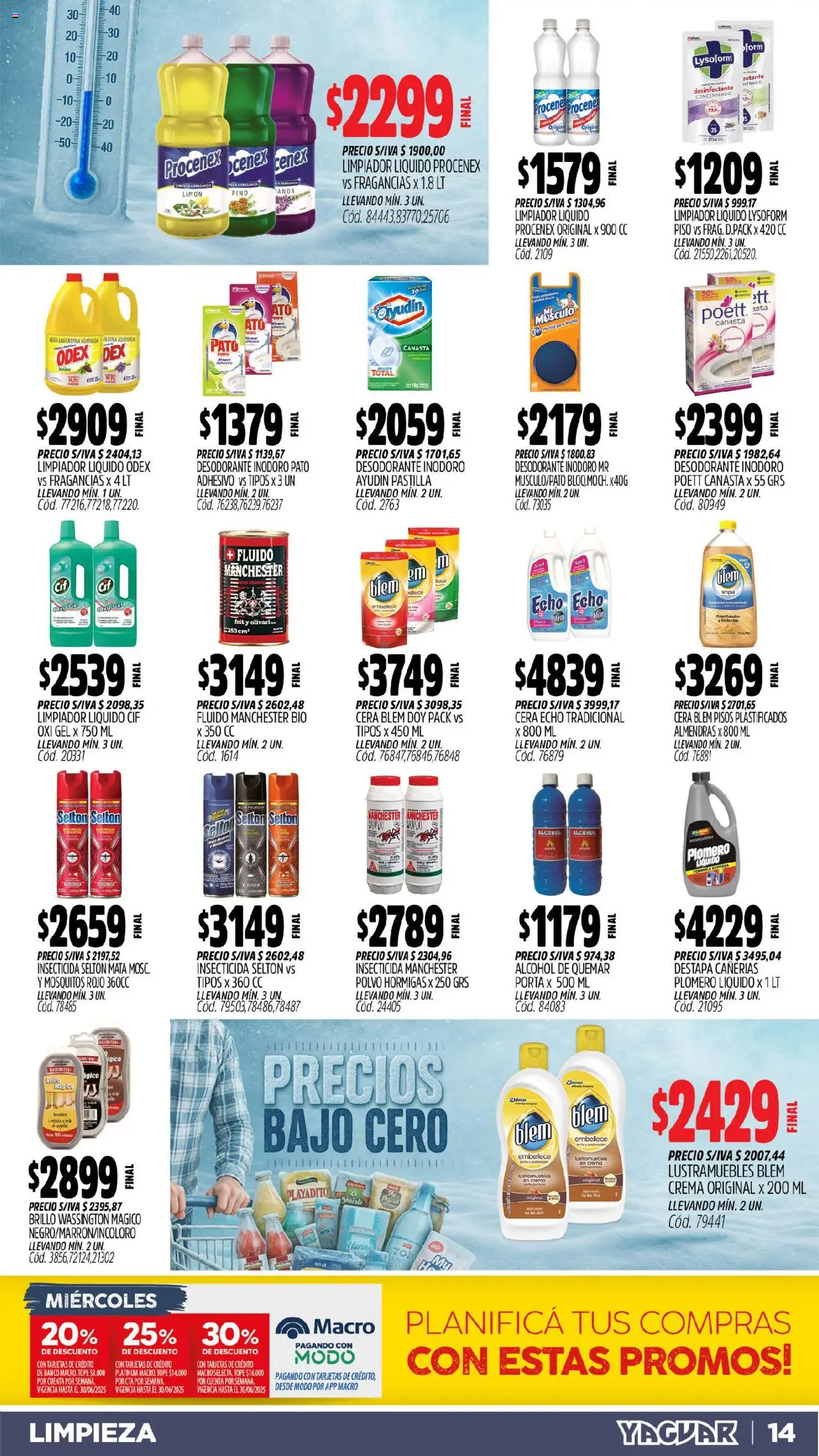 Yaguar catálogo │ válido desde el 16.06.2025 | Página: 14 | Productos: Insecticida, Polvo, Agua, Canasta