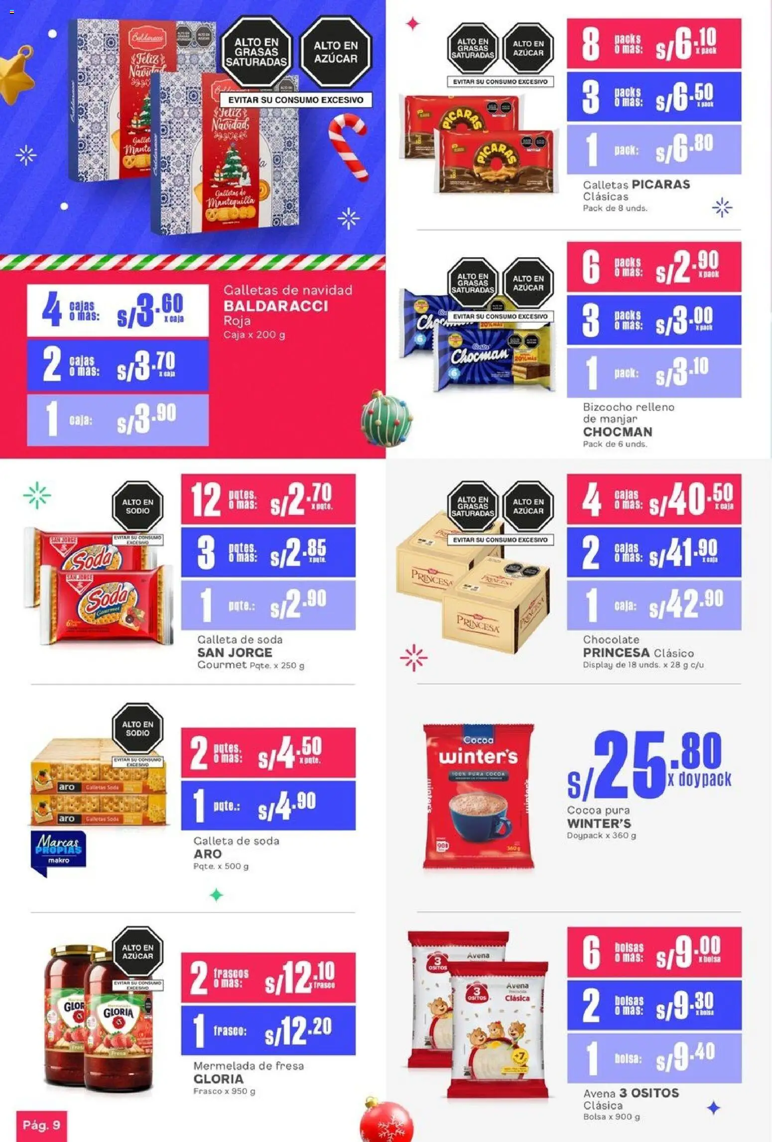 Catálogo Makro válido desde 01.12.2025 | Página: 10 | Productos: Mantequilla, Galletas, Mermelada, Bolsa