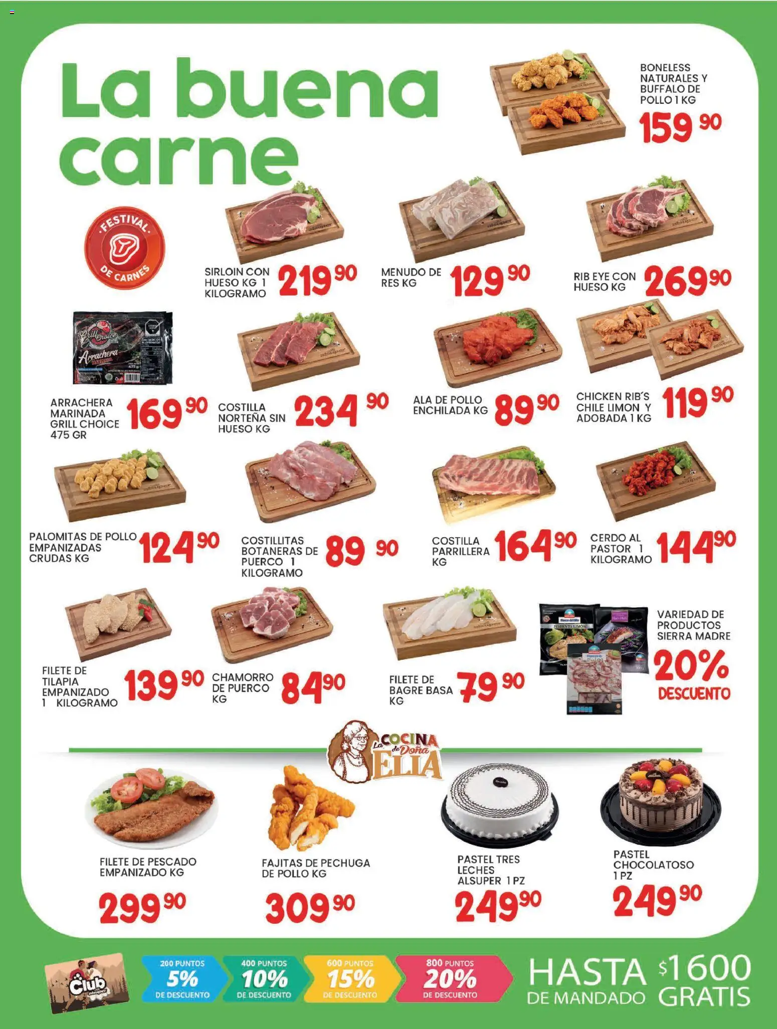 Nuevas ofertas de Alsuper válidas en toda la República Mexicana desde el 13.02.2026. ¡Encuentra las mejores ofertas en Alsuper folleto! | Página: 2 | Productos: Pollo, Pastel, Res, Sierra