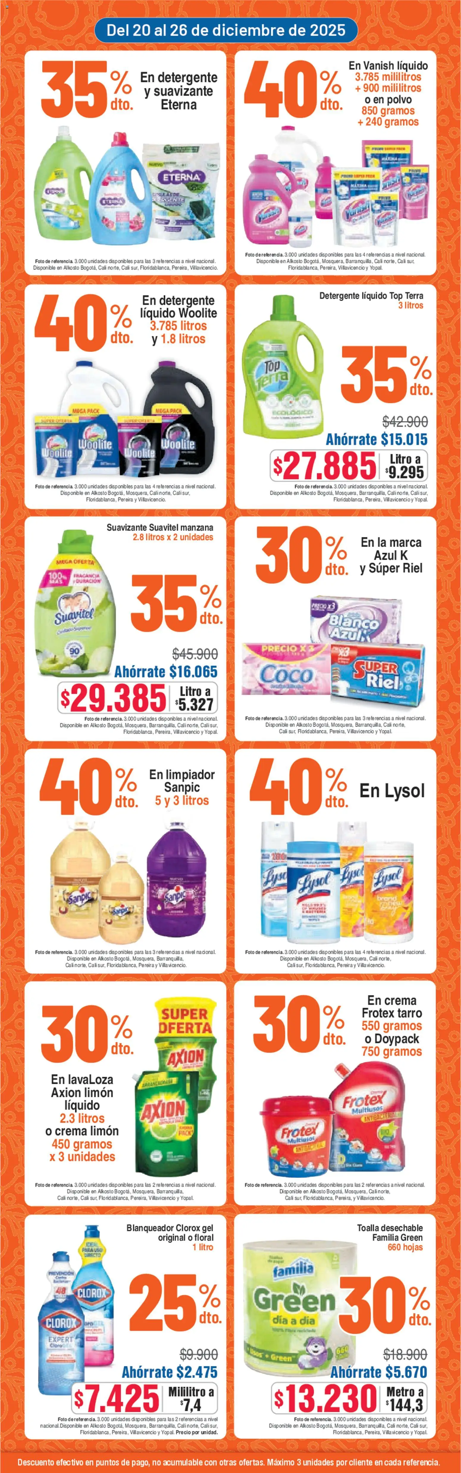 Alkosto revista - valida desde el 20.12.2025 | Página: 6 | Productos: Crema, Suavizante, Top, Polvo