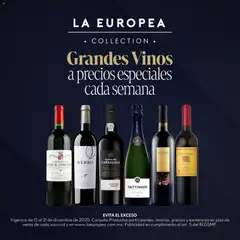 Vista previa de La Europea catálogo Grandes Vinos, nuevo folleto de la tienda, válido en México a partir del 15.12.2025