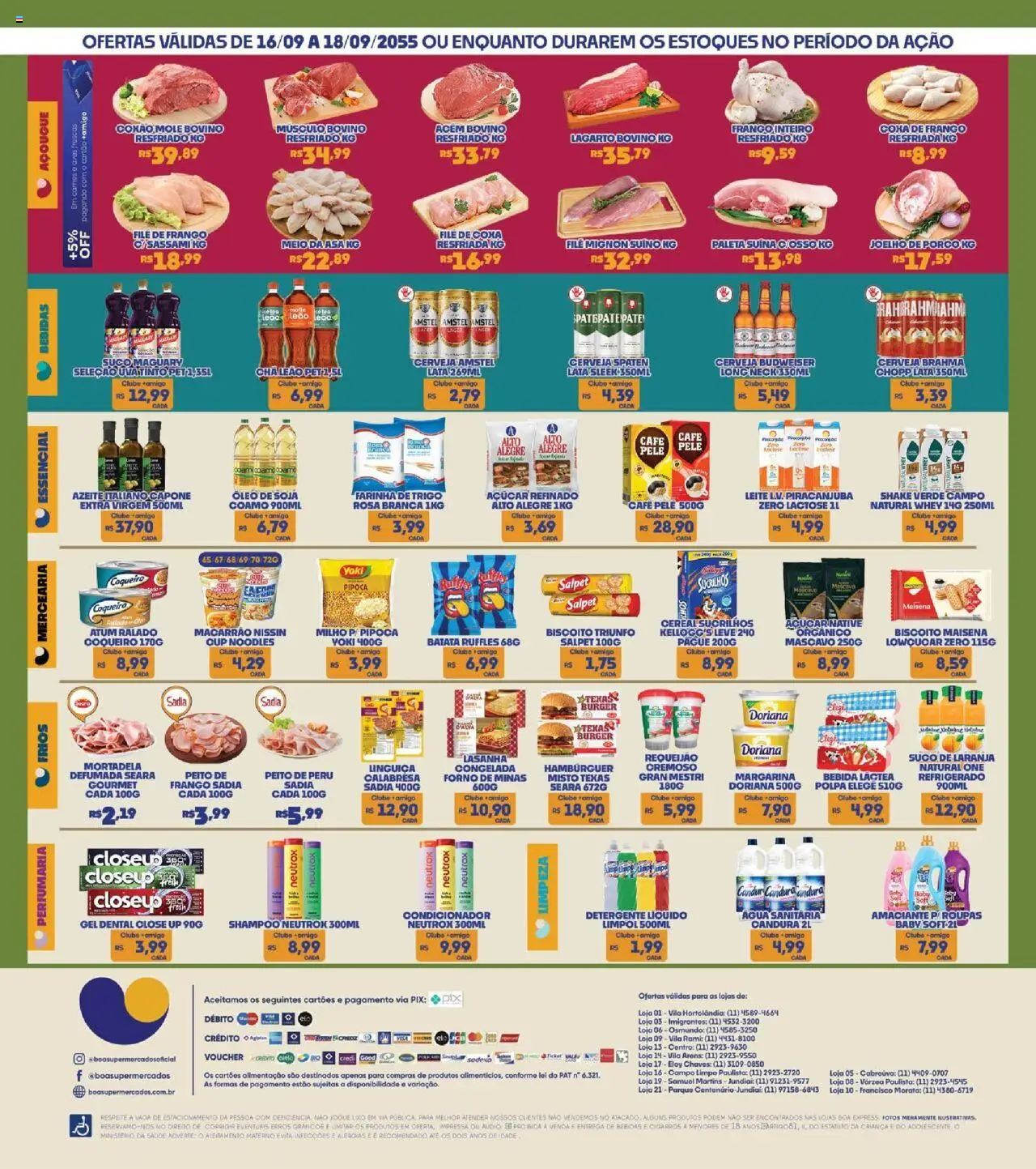 Boa Supermercados Folheto - válido de 16.09.2025 | Página: 3 | Produtos: Café, Requeijão, Margarina, Água sanitária