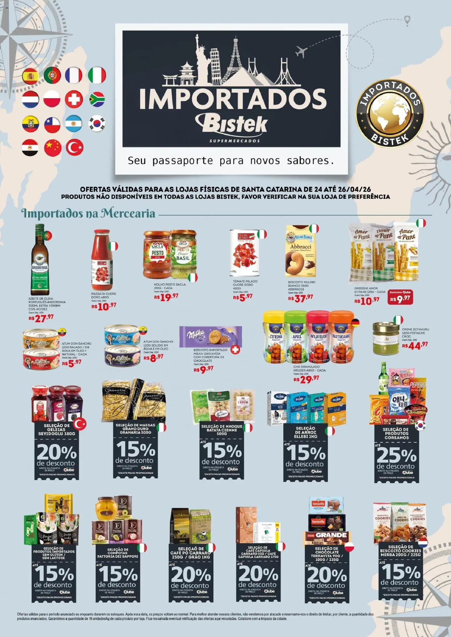 Bistek Supermercados Folheto - válido de 24.04.2026 | Página: 1 | Produtos: Pó, Creme, Batata, Cookies