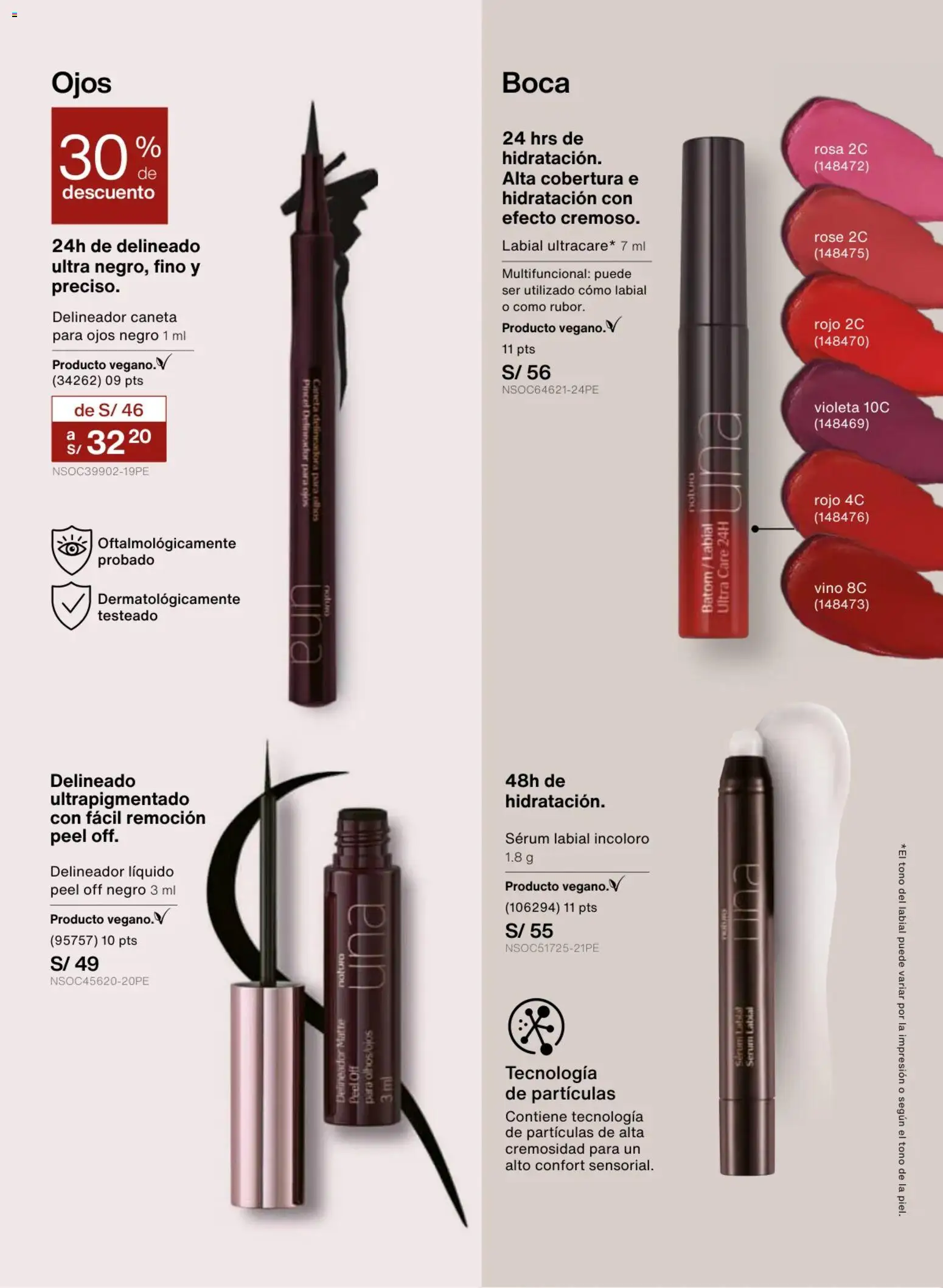 Catálogo Natura válido desde 18.02.2026 | Página: 81 | Productos: Delineador, Vino