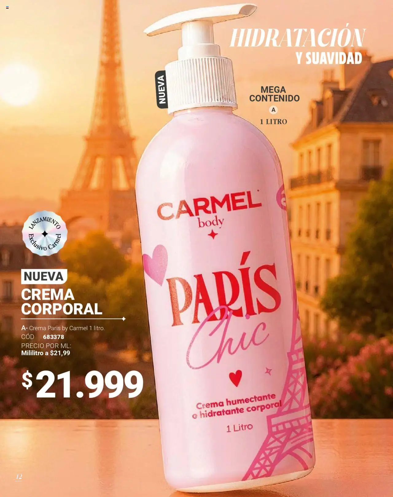 Carmel revista - valida desde el 08.09.2025 | Página: 12 | Productos: Crema, Body