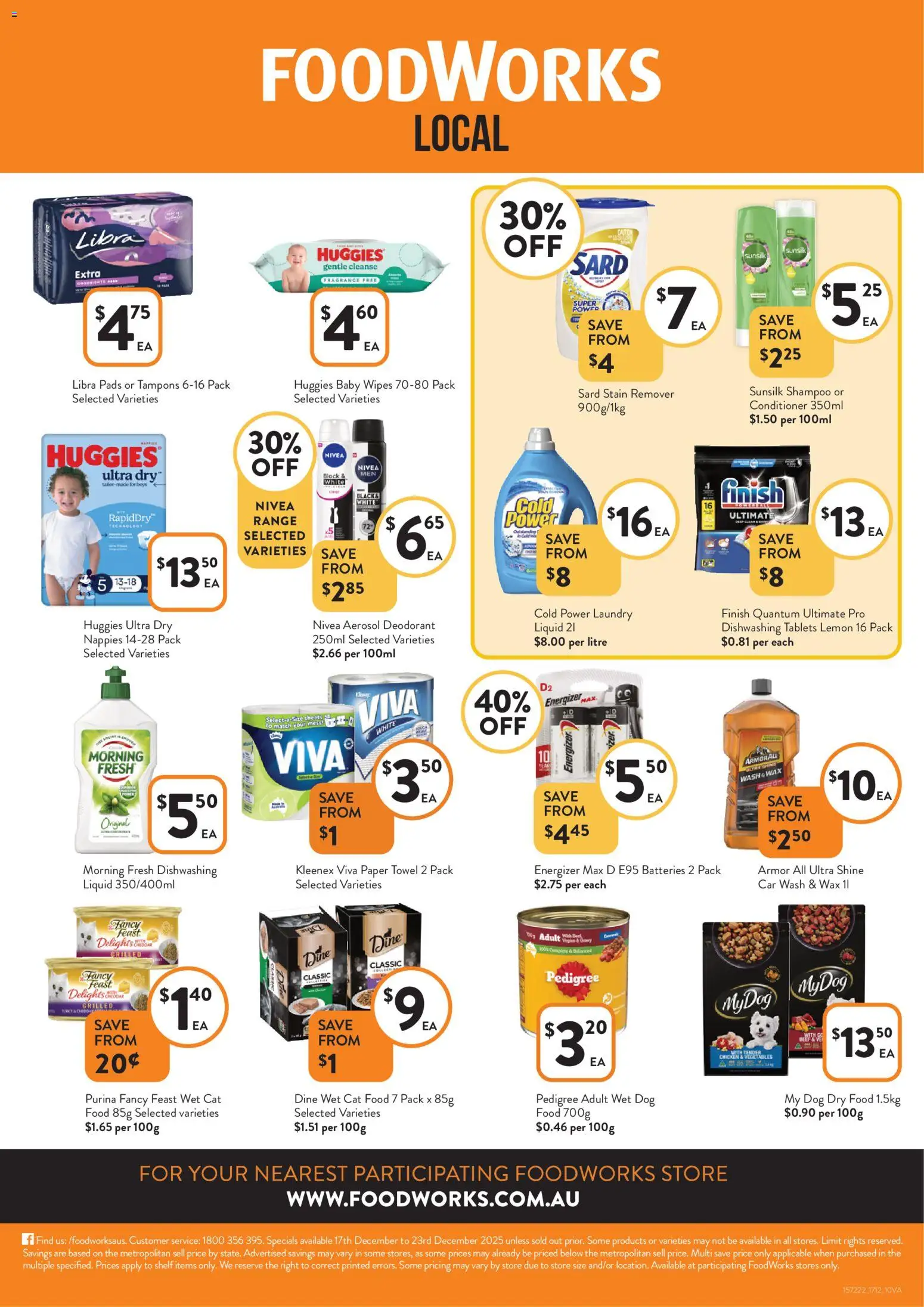 Foodworks catalogue - valid from 17.12.2025 | Page: 10 | Products: Fragrance, Conditioner, Nappies, Batteries