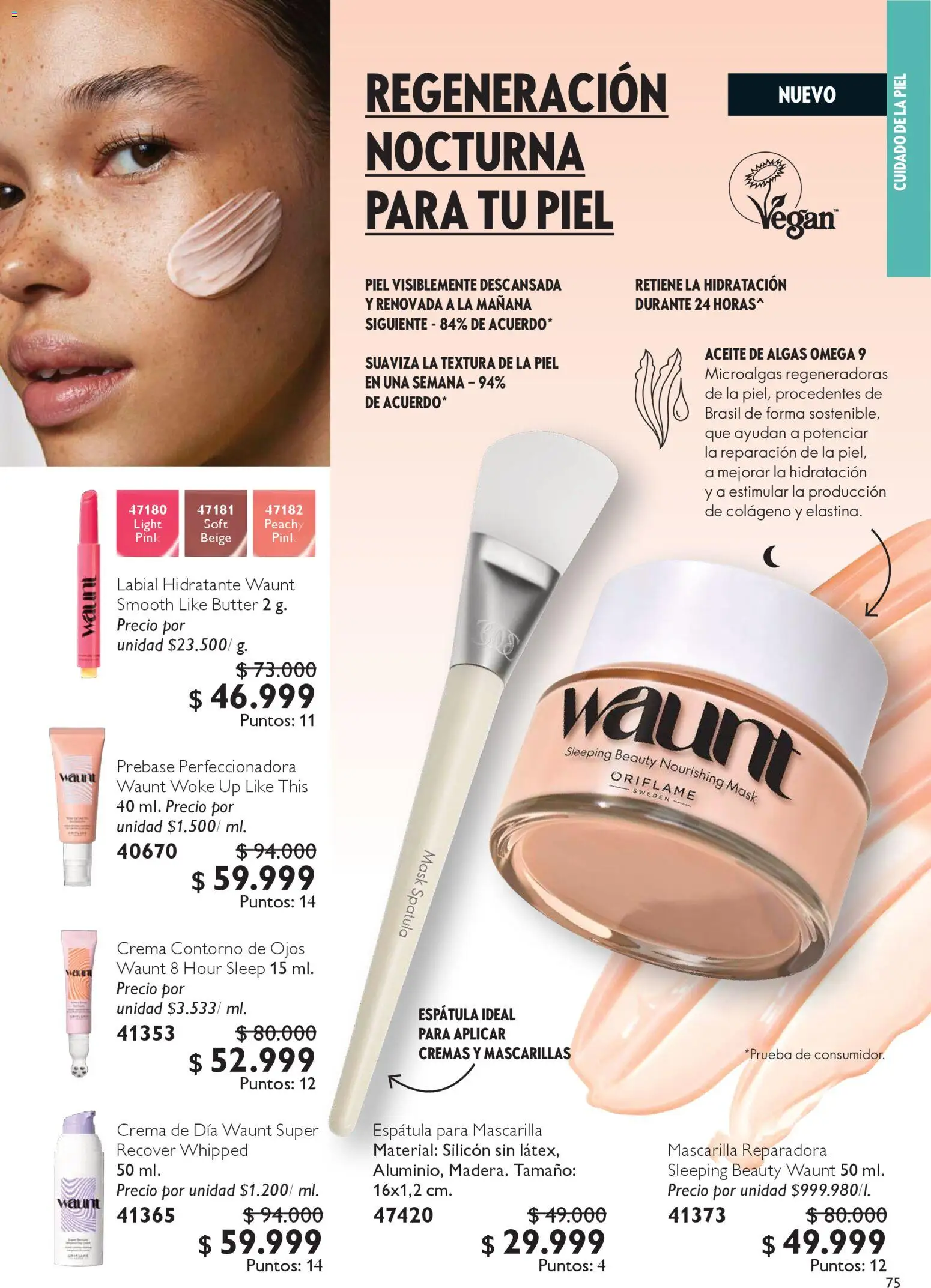Oriflame revista - valida desde el 06.12.2025 | Página: 75 | Productos: Crema, Contorno, Contorno de ojos, Aceite