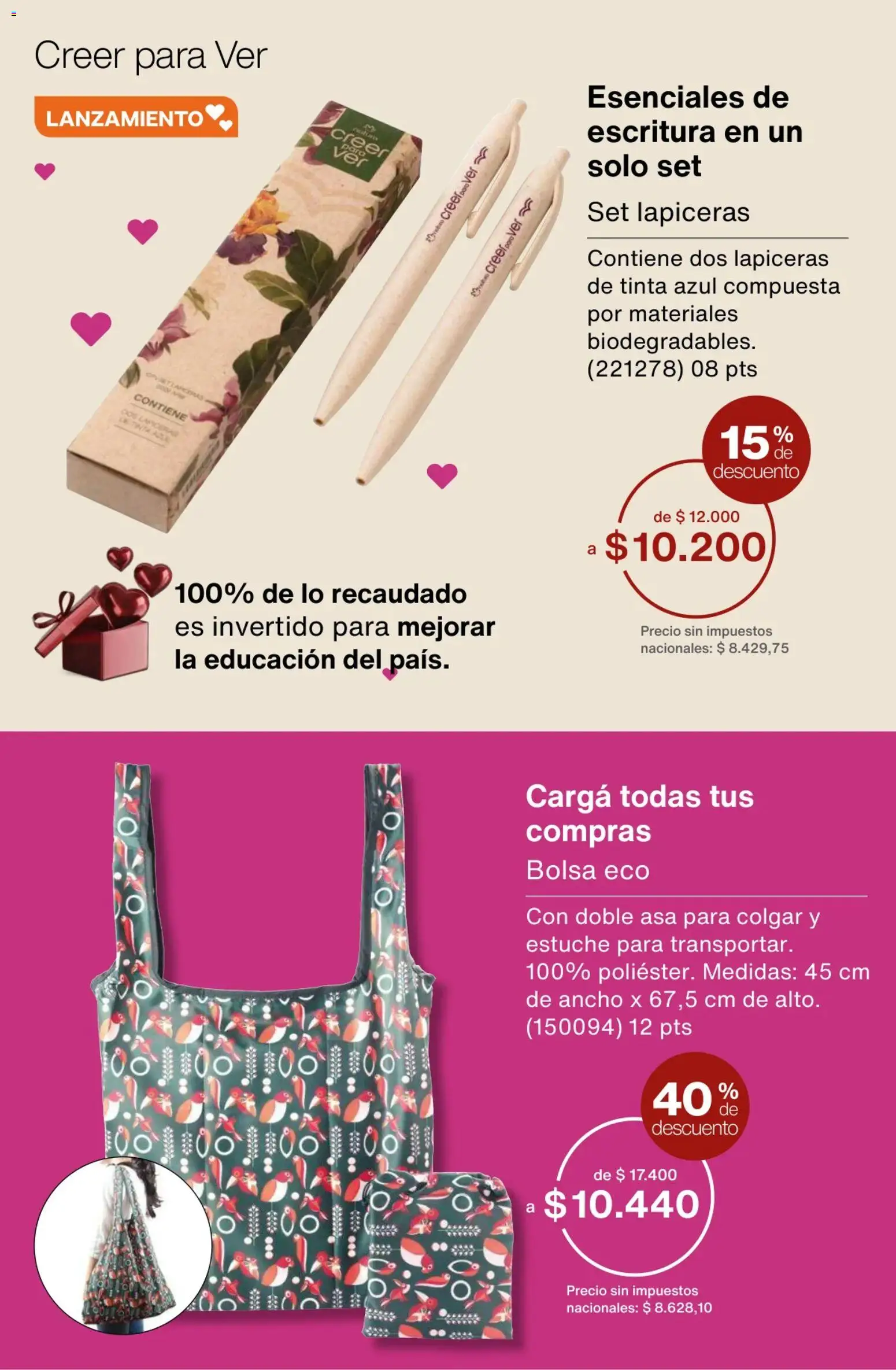 Catálogo Natura Ciclo 1/2026 │ válido desde el 06.01.2026 | Página: 267 | Productos: Bolsa, Estuche