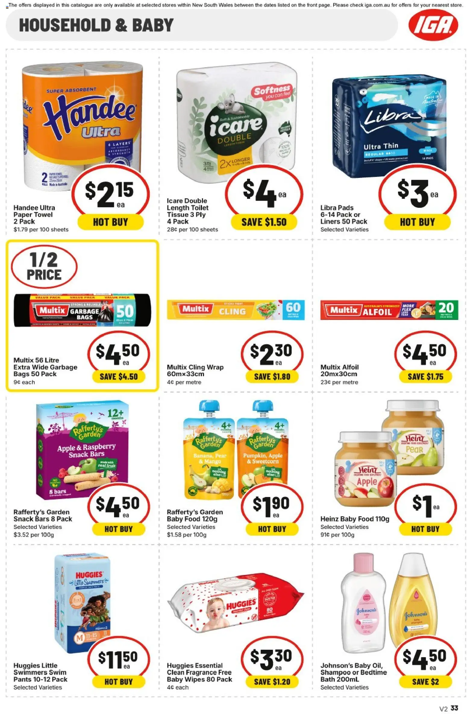 IGA catalogue - valid from 07.01.2026 | Page: 36 | Products: Toilet, Bath, Baby food, Pants