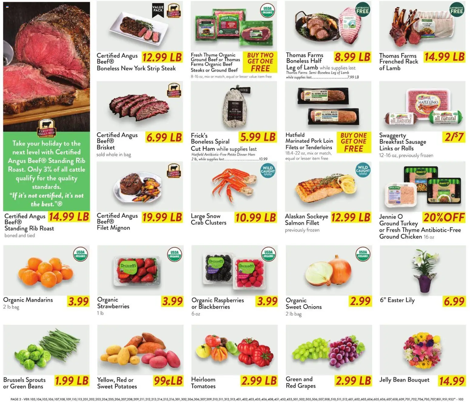 Fresh Thyme Weekly Ad - OH - valid from 01.04.2026 | Page: 5 | Products: Mandarins, Brussels Sprouts, Potatoes, Sausage