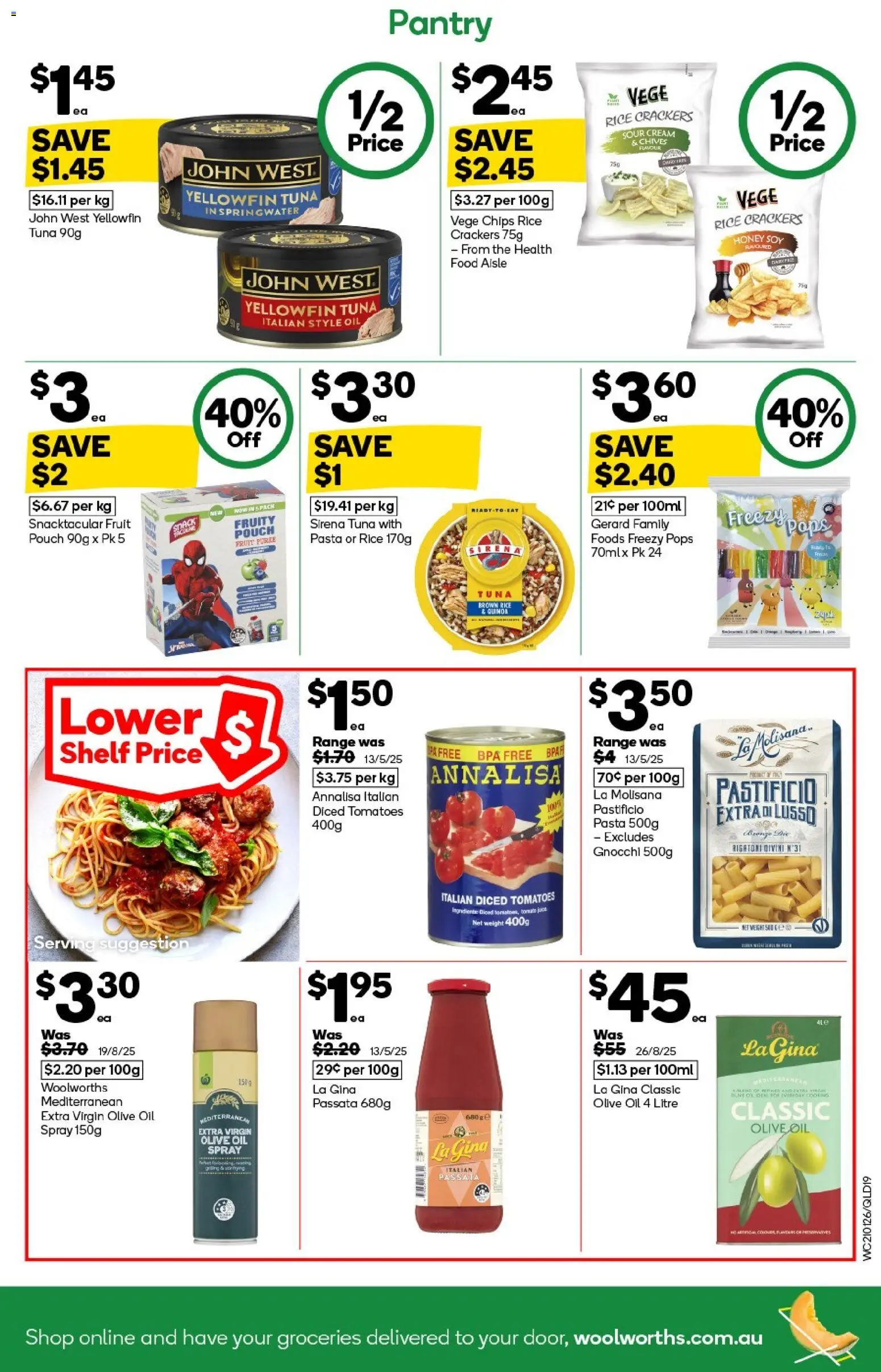 Woolworths catalogue - valid from 21.01.2026 | Page: 19 | Products: Shelf, Crackers, Tomatoes, Weight