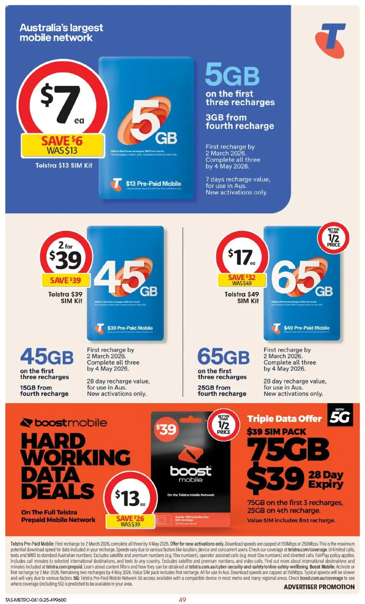 Coles catalogue - valid from 08.10.2025 | Page: 49 | Products: Device, Satellite, Mobile