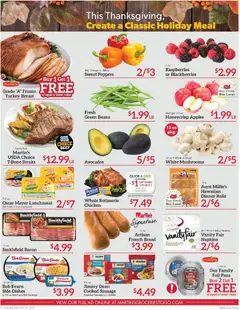 Preview of Martin’s weekly ads valid from 16.11.2025 | Page: 2 | Products: Peppers, Pork, Beef, Sausage