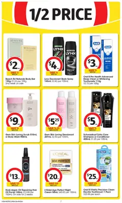 Preview of Coles catalogue  - valid from 29.04.2026 | Page: 7 | Products: Oil, Scrub, Toothbrush, Body scrub