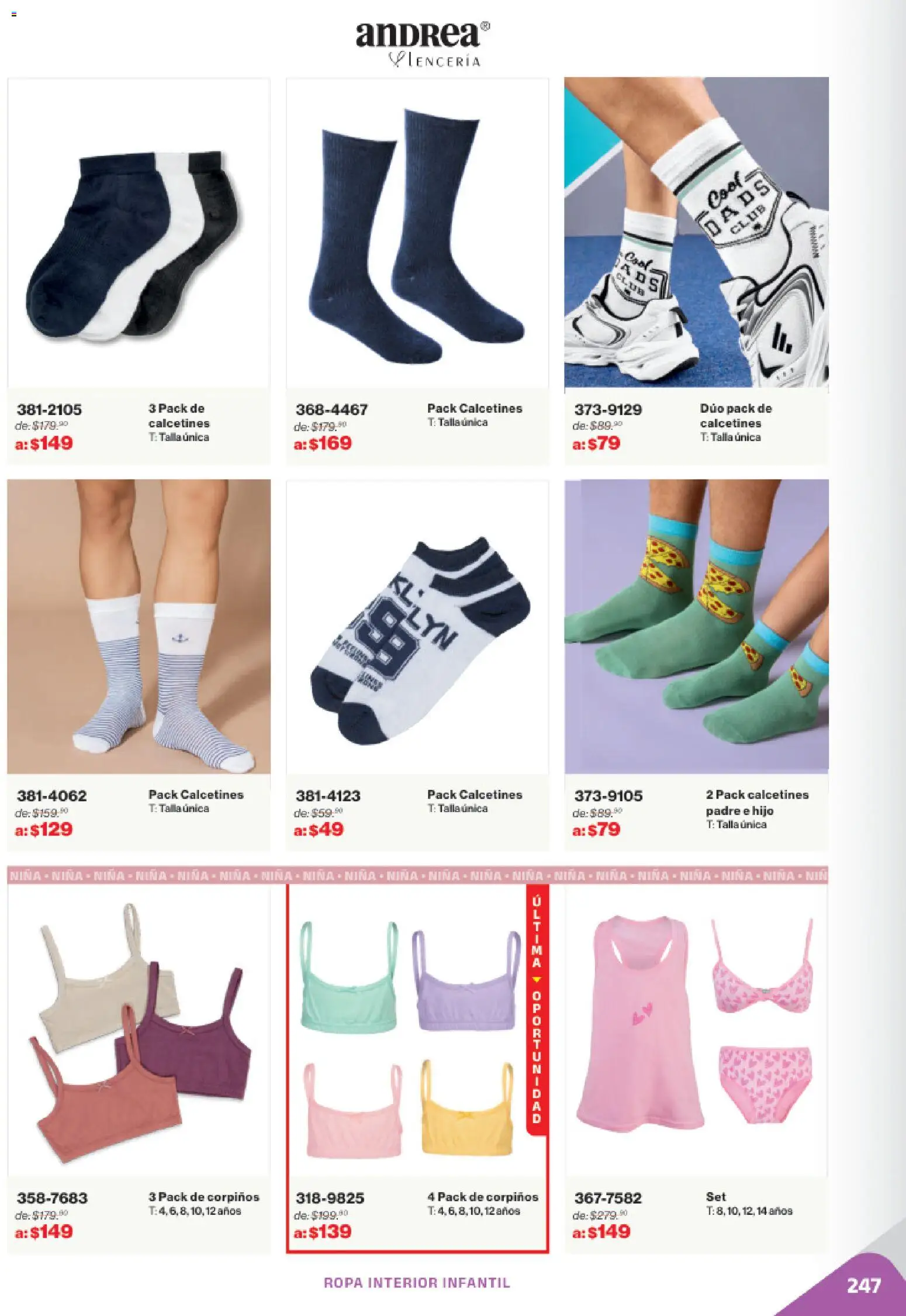 Nuevas ofertas de Andrea válidas en toda la República Mexicana desde el 02.11.2025. ¡Encuentra las mejores ofertas en Andrea catálogo Outlet! | Página: 247 | Productos: Ropa, Ropa interior