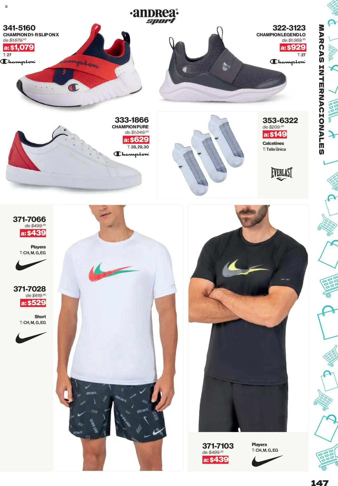 Nuevas ofertas de Andrea válidas en toda la República Mexicana desde el 10.08.2025. ¡Encuentra las mejores ofertas en Andrea - Catálogo Outlet! | Página: 147 | Productos: Playera, Short