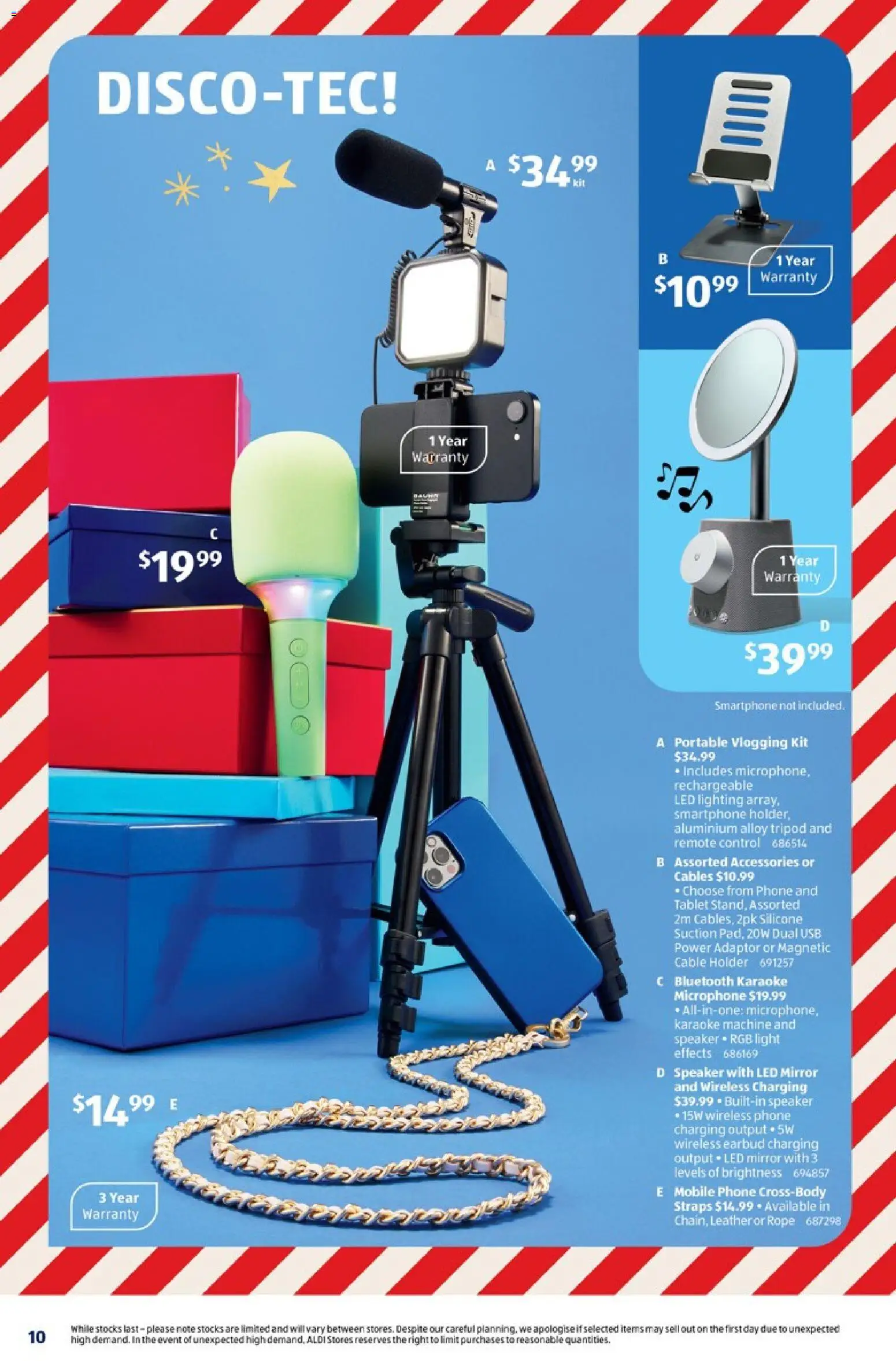 Aldi catalogue - valid from 03.12.2025 | Page: 10 | Products: Light, Accessories, Phone, Remote control