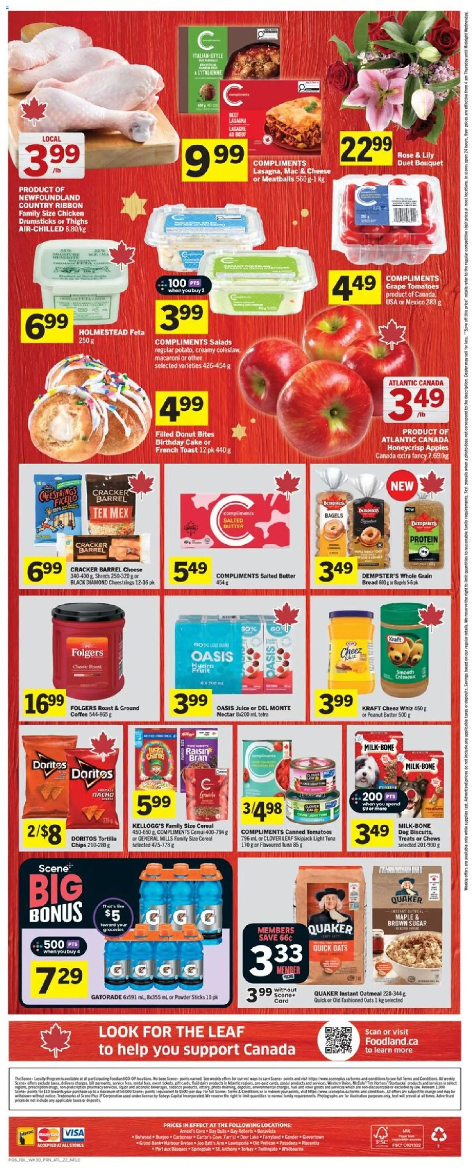Foodland flyer valid from 20.11.2025 | Page: 2 | Products: Beef, Cheese, Chicken, Tomatoes