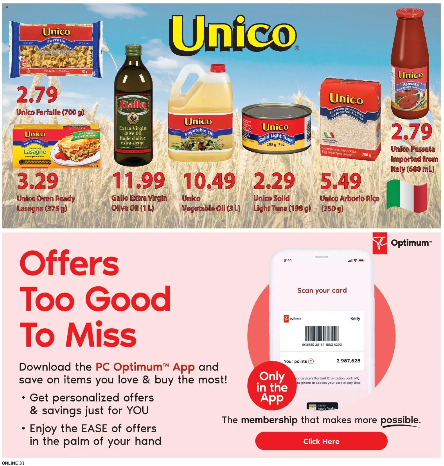 Fortinos flyer valid from 15.01.2026 | Page: 30 | Products: Pasta, Phone, Oven, Oil