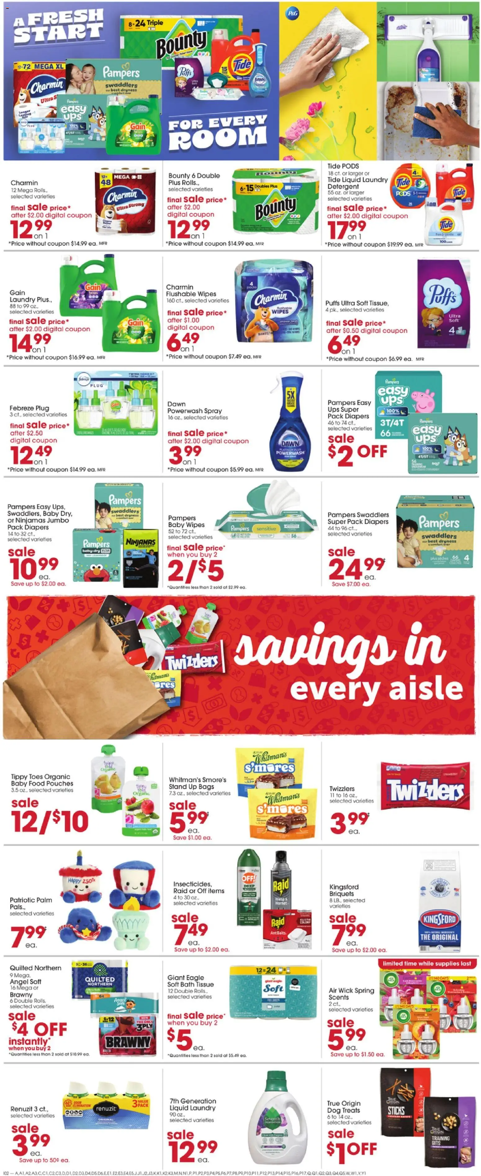 Giant Eagle Weekly Ad - valid from 16.04.2026 | Page: 4 | Products: Bath, Detergent, Baby food, UPS