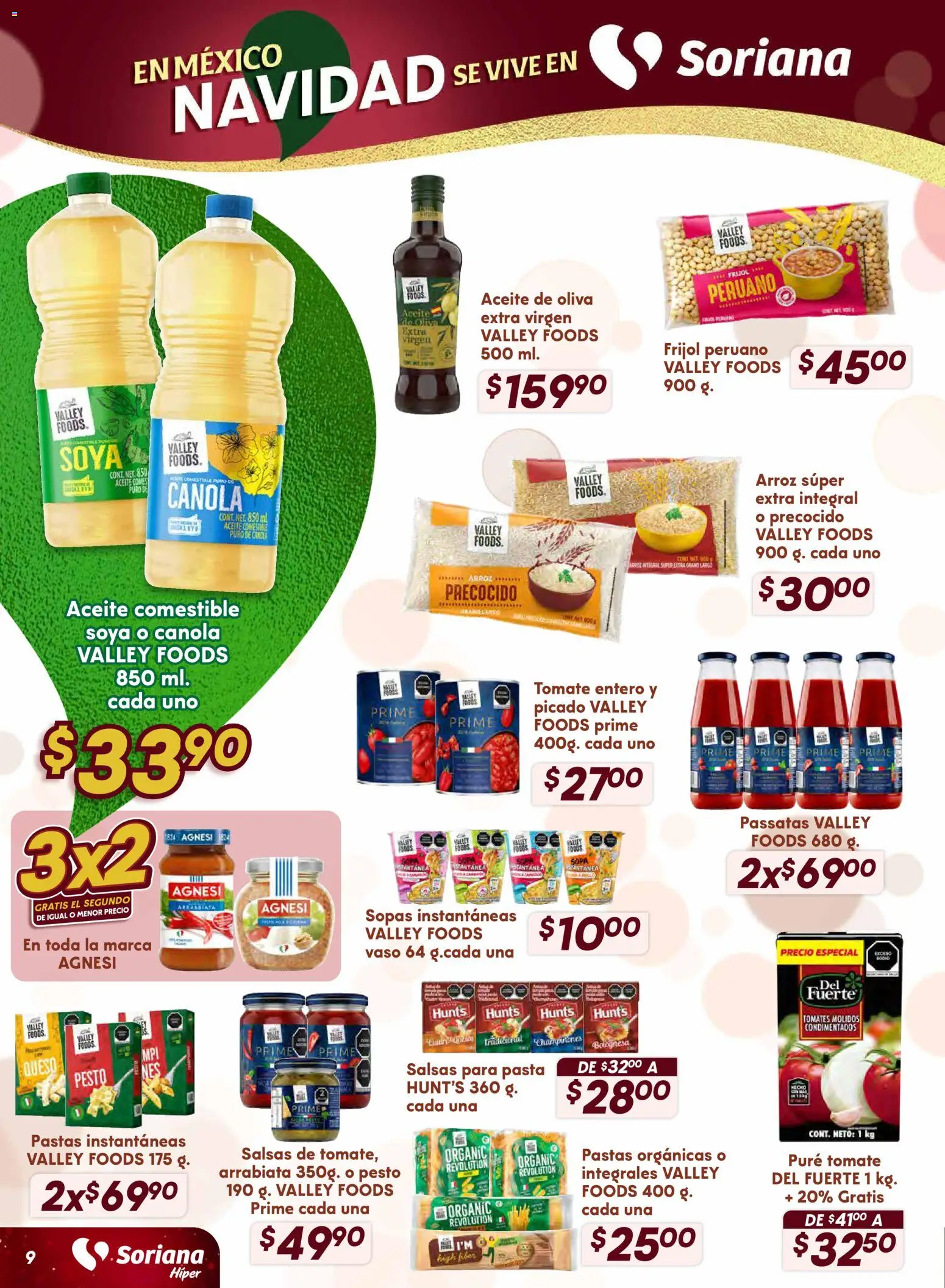 Nuevas ofertas de Soriana válidas en toda la República Mexicana desde el 18.11.2025. ¡Encuentra las mejores ofertas en Soriana - Preciazazaso Híper: Frontera Chih, Coah, Tamaulipas! | Página: 9 | Productos: Sopa, Tomate, Queso, Tomates
