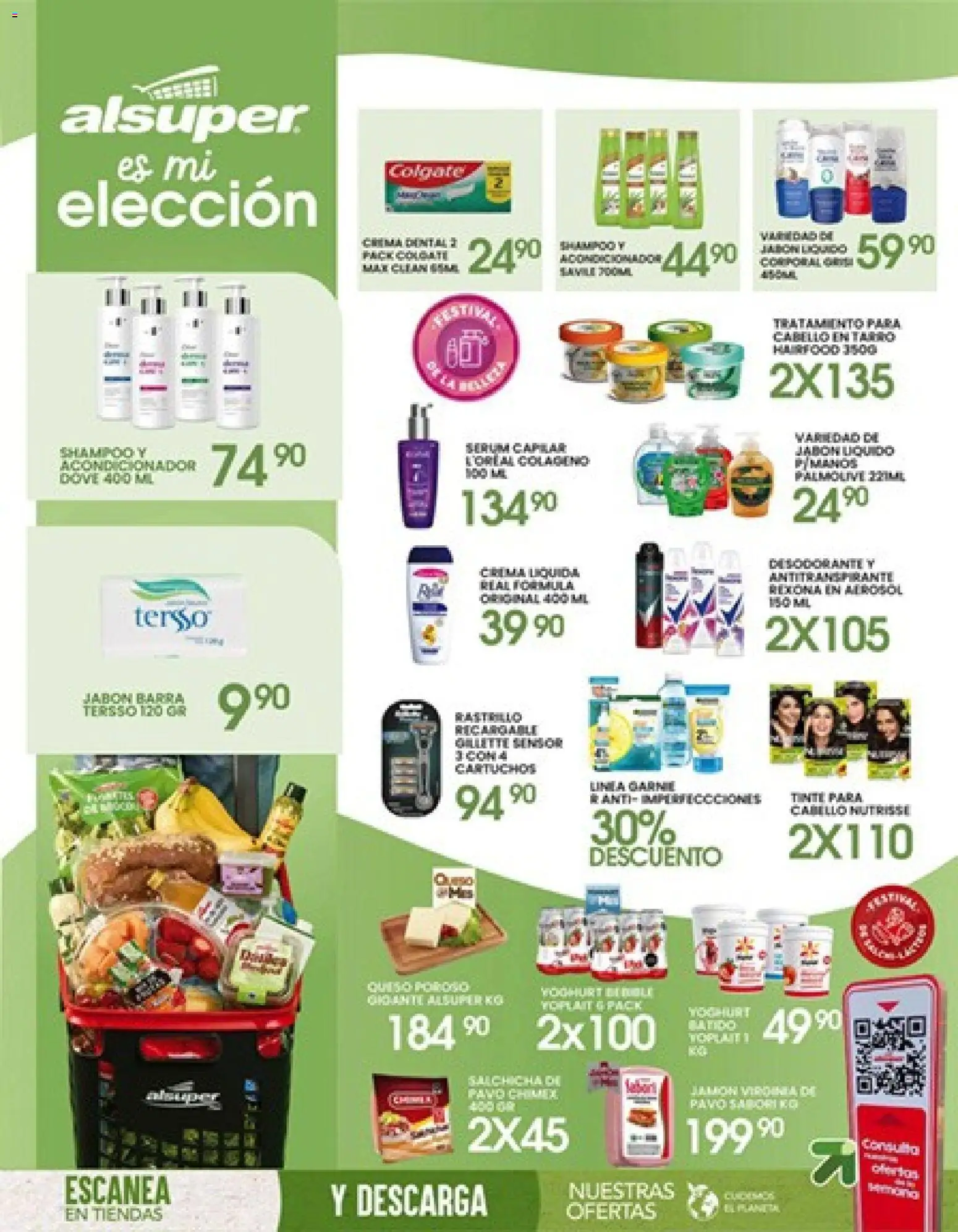 Nuevas ofertas de Alsuper válidas en toda la República Mexicana desde el 14.04.2026. ¡Encuentra las mejores ofertas en Alsuper folleto Durango! | Página: 8 | Productos: Antitranspirante, Crema, Barra, Body