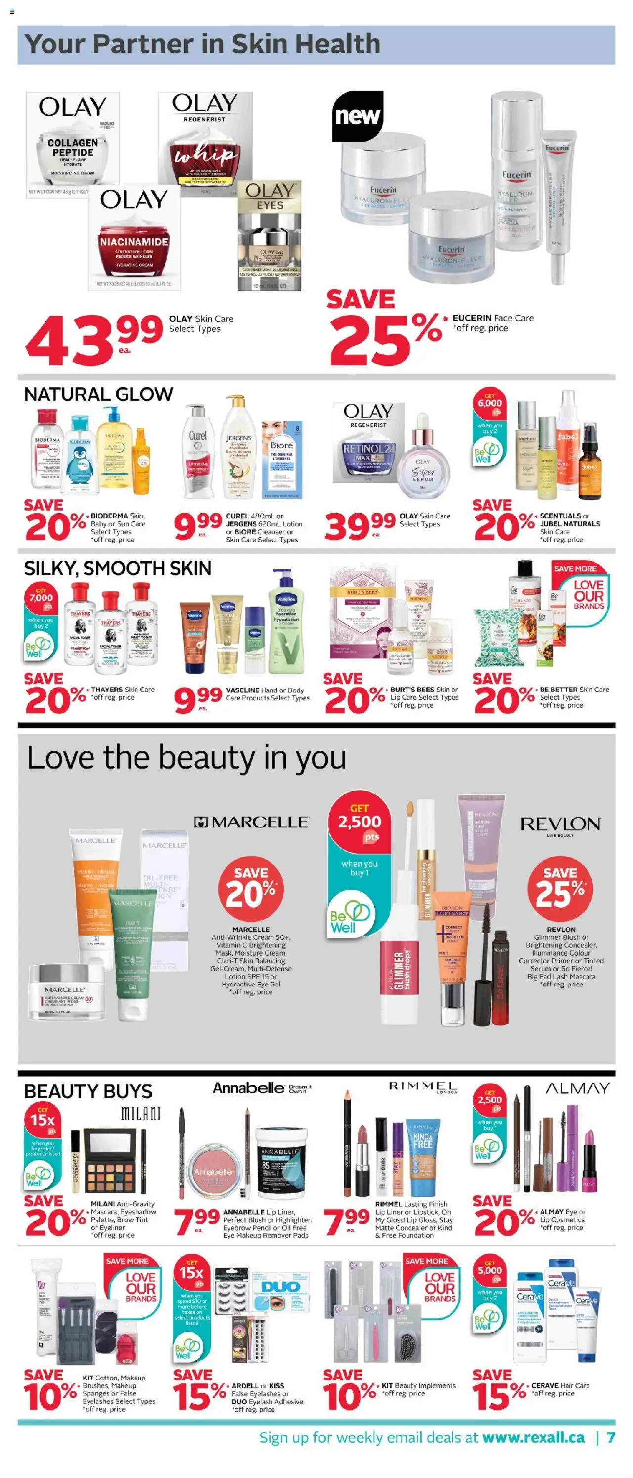 Rexall flyer valid from 26.09.2025 | Page: 11 | Products: Toner, Mascara, Eyeliner, Oil