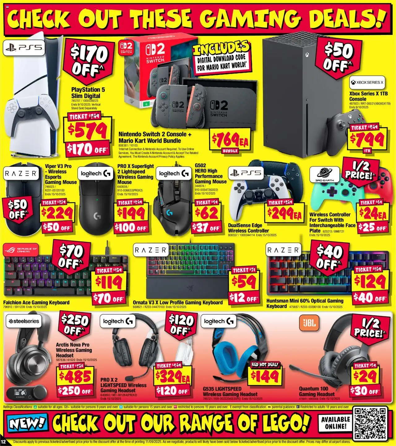 JB Hi-Fi catalogue - valid from 25.09.2025 | Page: 12 | Products: Controller, Mouse, Headset, Playstation