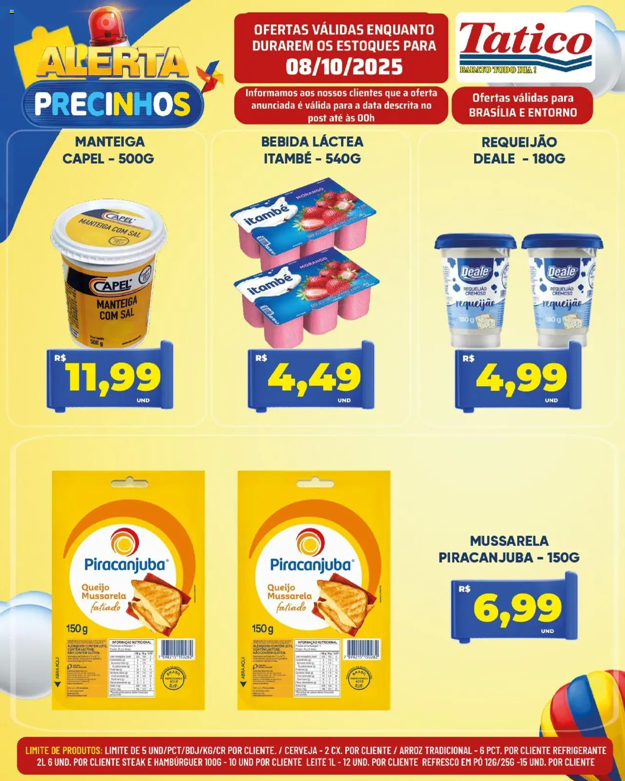 Tatico Folheto - válido de 09.10.2025 | Página: 35 | Produtos: Refresco, Queijo, Hambúrguer, Requeijão