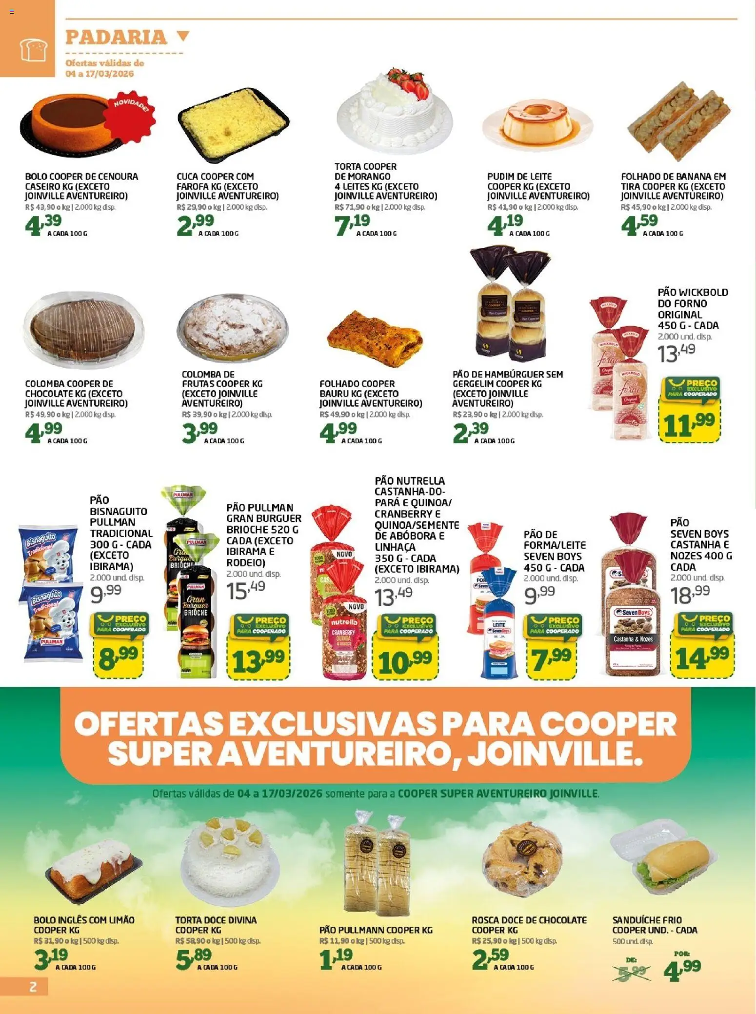 Cooper Folheto - válido de 04.03.2026 | Página: 2 | Produtos: Forno, Quinoa, Abóbora, Nozes