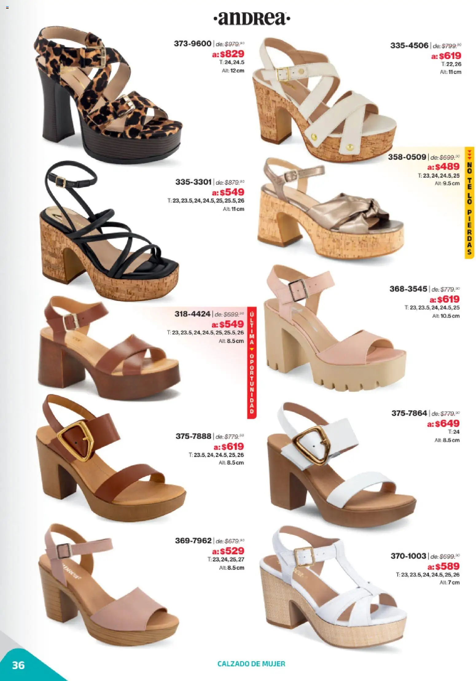 Nuevas ofertas de Andrea válidas en toda la República Mexicana desde el 02.11.2025. ¡Encuentra las mejores ofertas en Andrea catálogo Outlet! | Página: 36