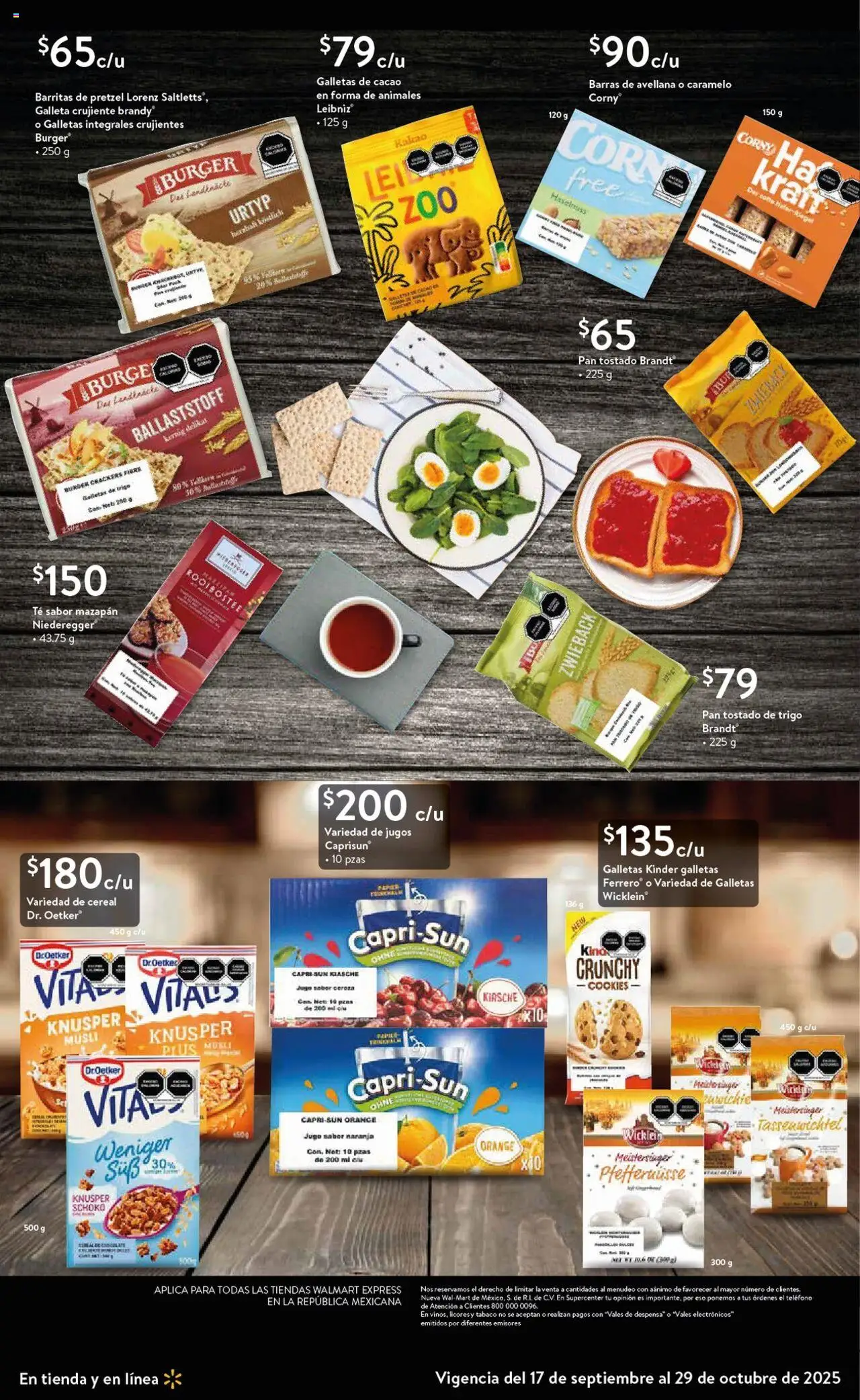 Nuevas ofertas de Walmart Express válidas en toda la República Mexicana desde el 17.09.2025. ¡Encuentra las mejores ofertas en Walmart Express - Folleto Sabores alemanes! | Página: 5 | Productos: Pan, Galletas, Cacao, Té