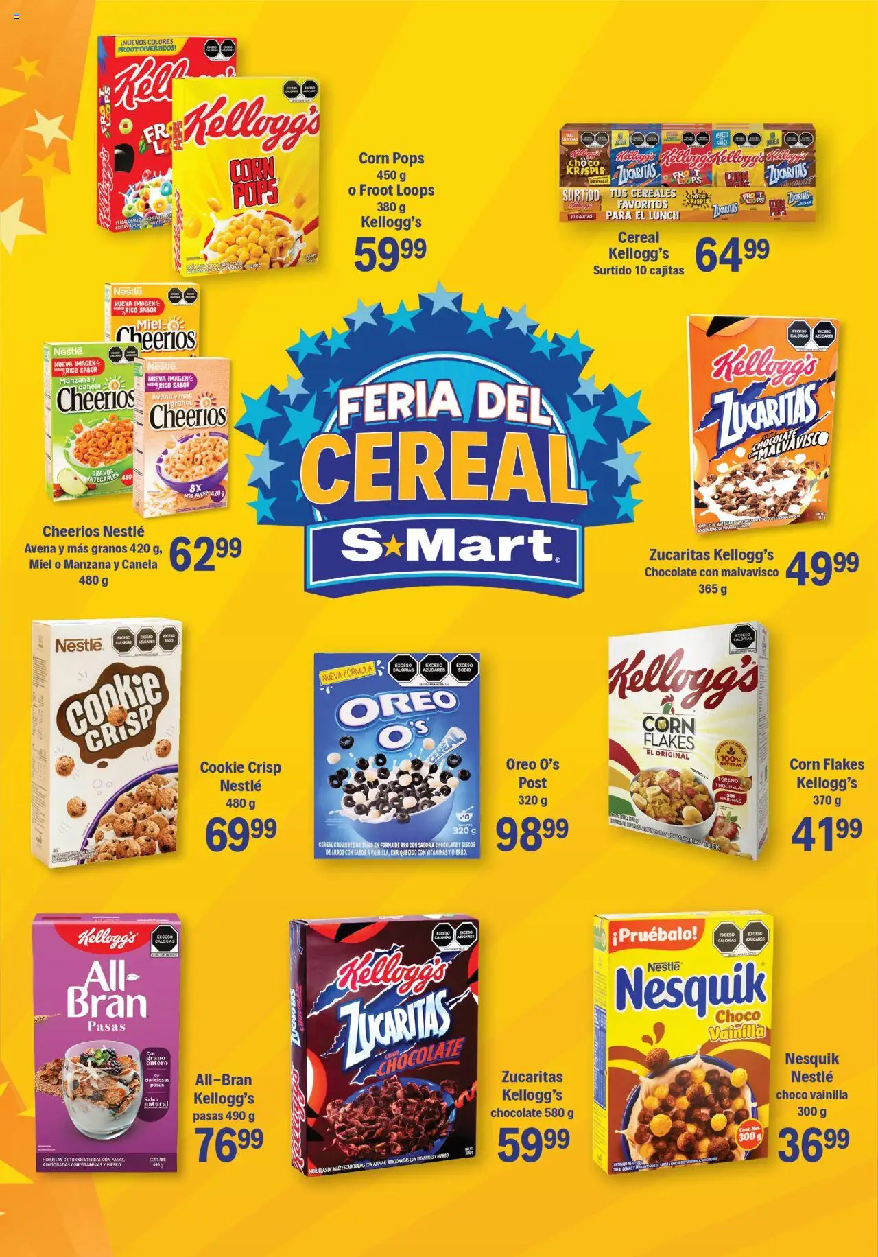 Nuevas ofertas de S-Mart válidas en toda la República Mexicana desde el 26.09.2025. ¡Encuentra las mejores ofertas en S-Mart - Folleto de Feria - Matamoros! | Página: 3 | Productos: Chocolate, Arroz, Cereales, Vitaminas