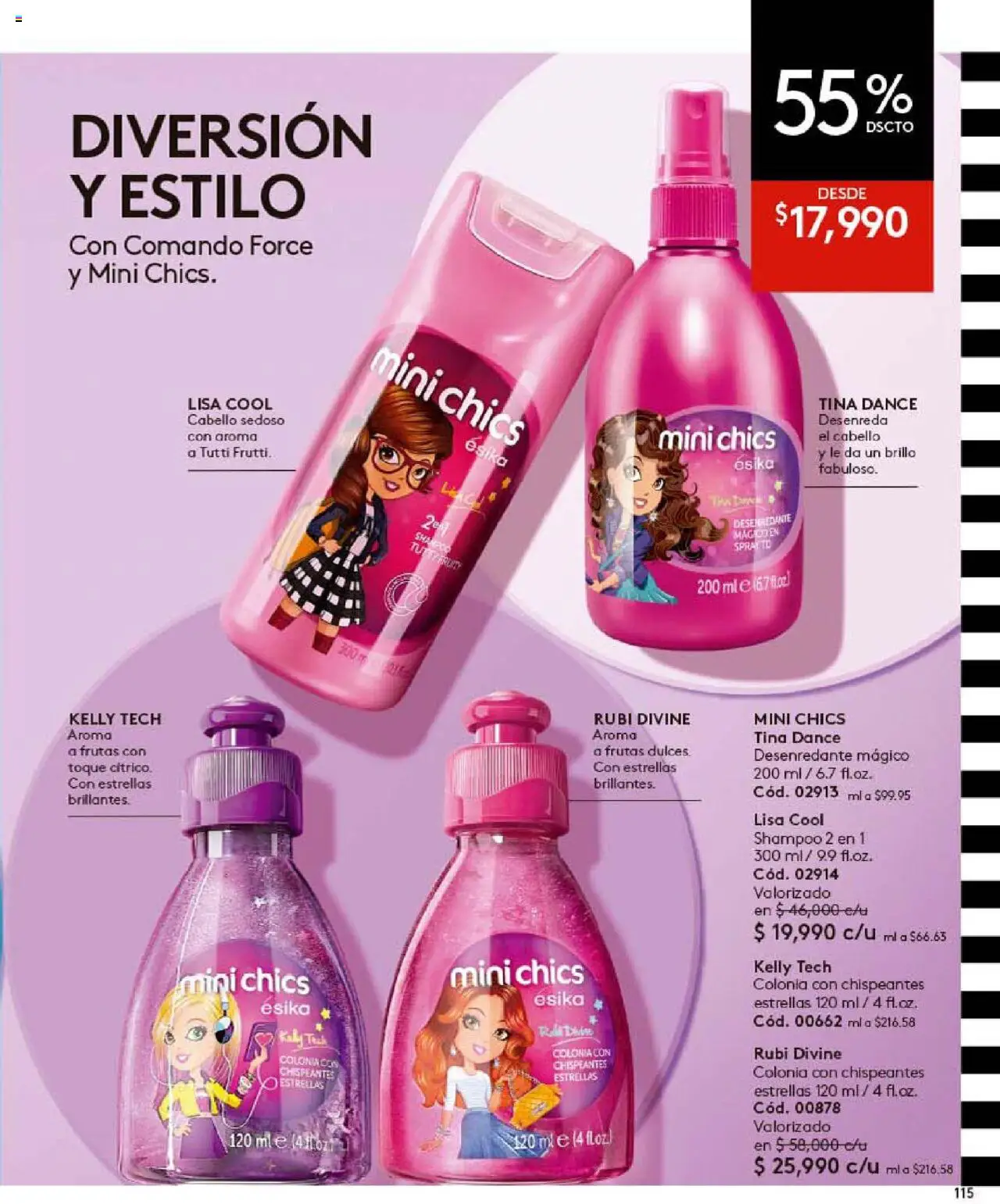 Ésika revista - valida desde el 24.09.2025 | Página: 115 | Productos: Shampoo, Brillo, Ruana