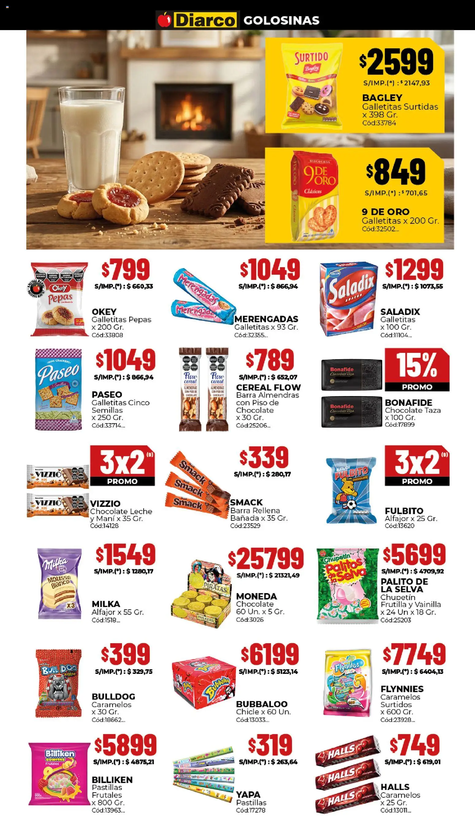 Diarco ofertas │ válido desde el 05.01.2026 | Página: 5 | Productos: Galletitas, Semillas, Chocolate, Alfajor