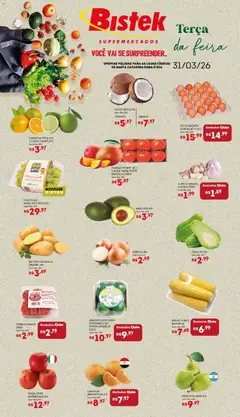 Bistek Supermercados ofertas Hortifruti - Pré-Visualização do folheto da loja Bistek Supermercados, válido de 31.03.2026