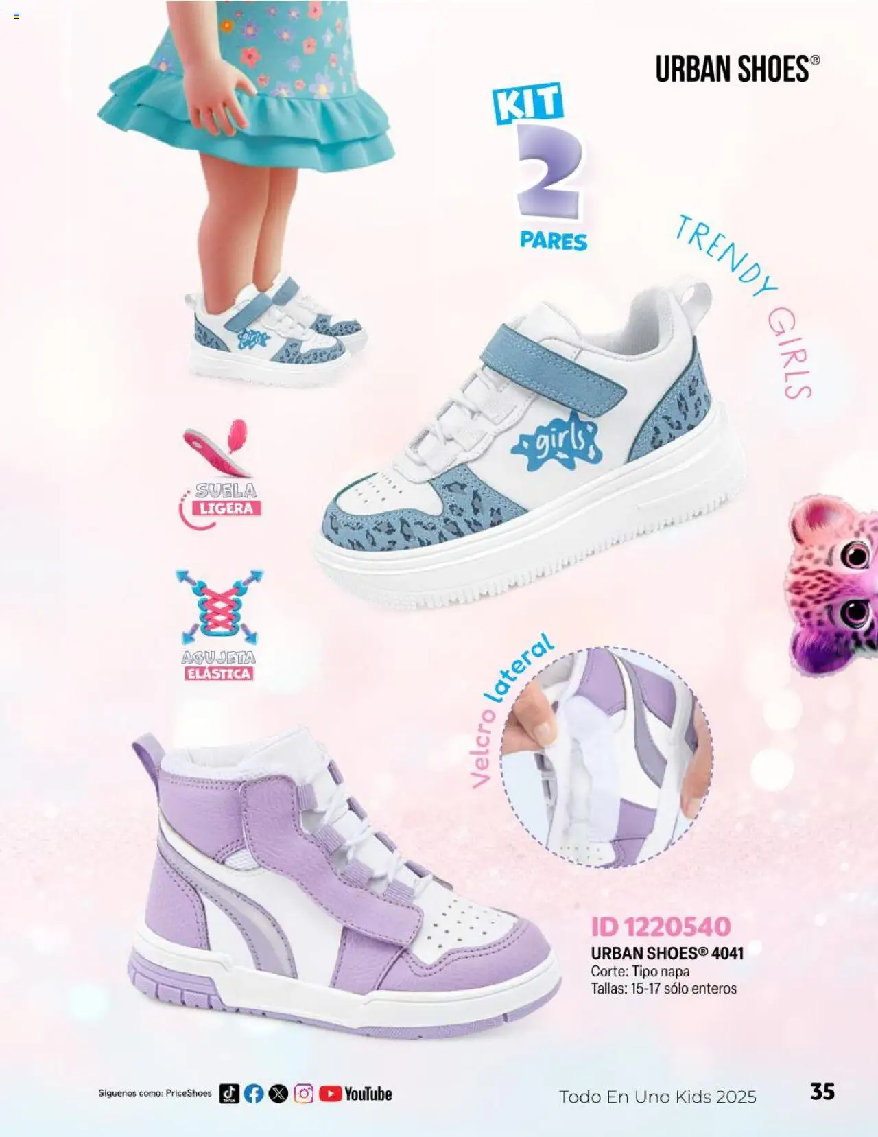 Nuevas ofertas de Price Shoes válidas en toda la República Mexicana desde el 23.04.2025. ¡Encuentra las mejores ofertas en Price Shoes catálogo Kids! | Página: 35